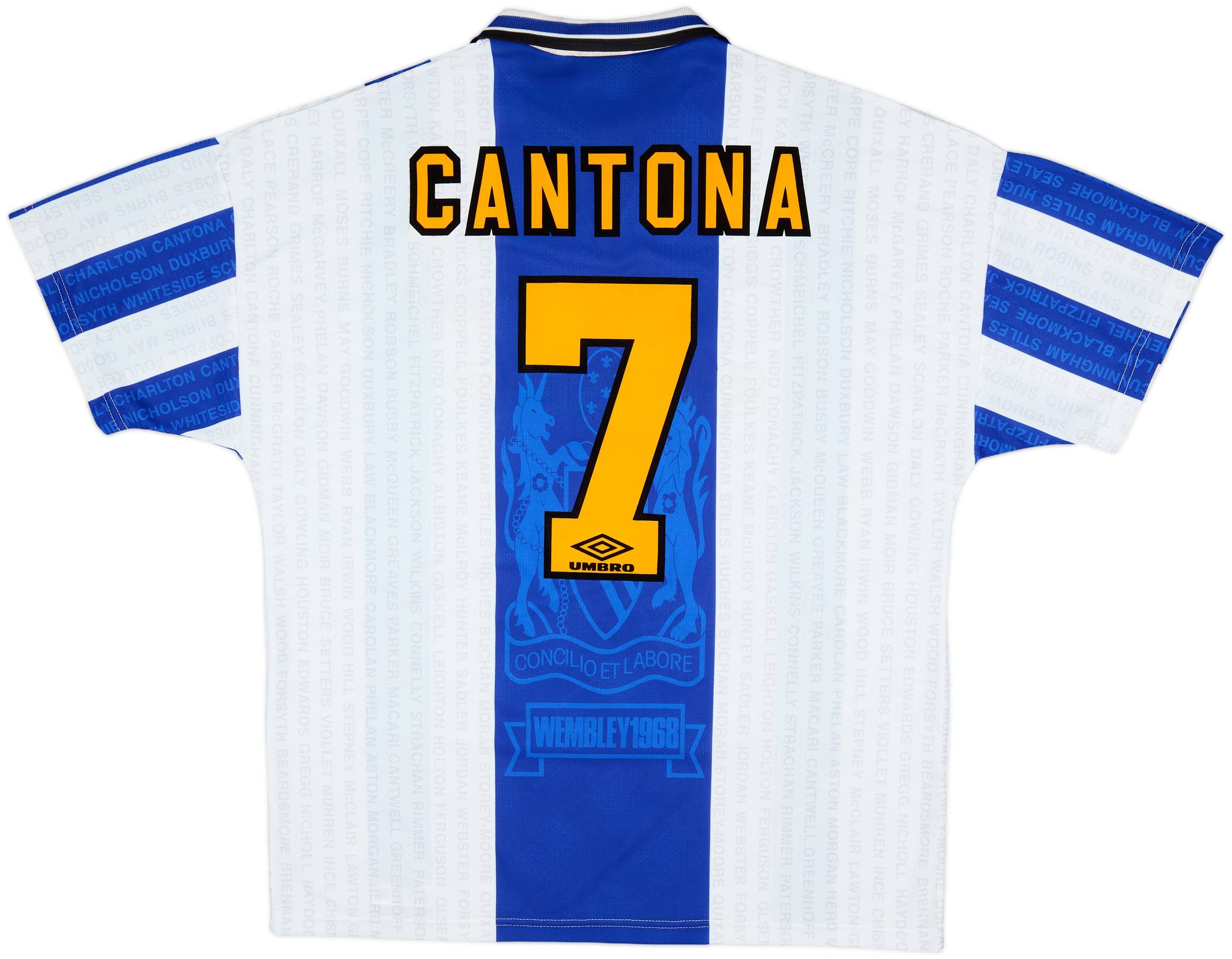 94-96 マンチェスターユナイテッド カントナ 3rd ユニフォーム（A） 1994-96 Manchester United Third Shirt Cantona #7 - 7/10 - (XL)