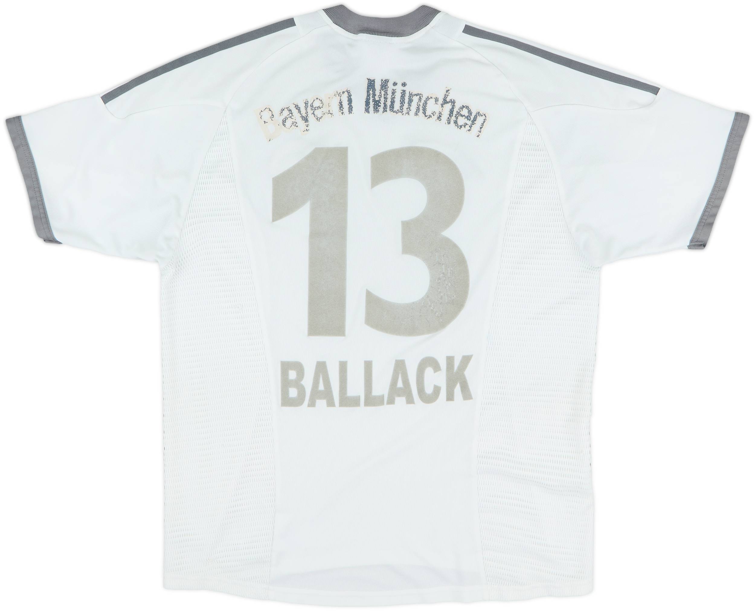 Bayern München Ballack 13 シャツ 2003-04 Bayern Munich Home Shirt Ballack #13 - 5/10 - (L)