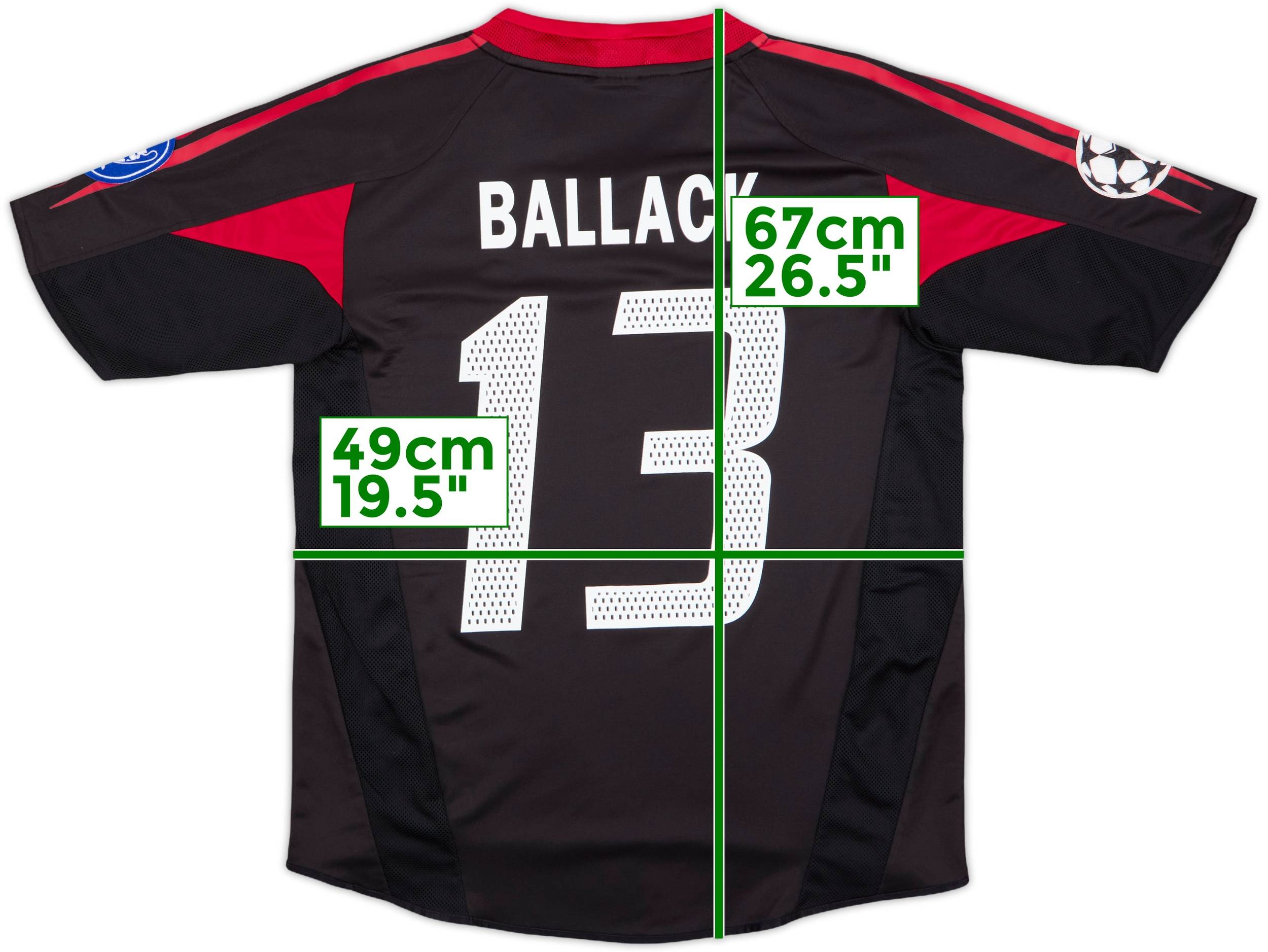 Bayern München Ballack 13 シャツ 2002-03 Bayern Munich Home Shirt Ballack #13 - 4/10 - (M)