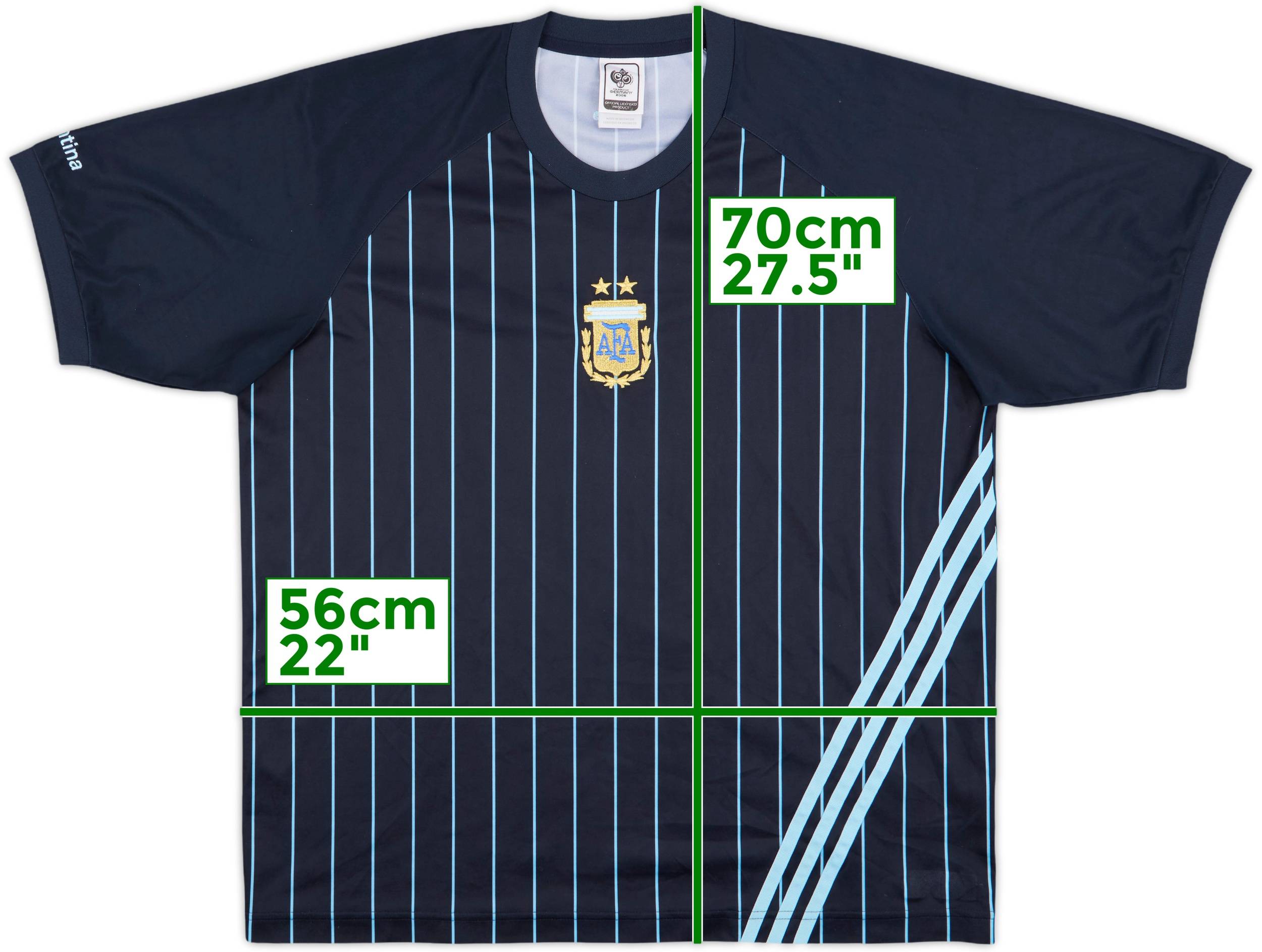 2006-07 Argentina adidas Training Shirt - 9/10 - (L)