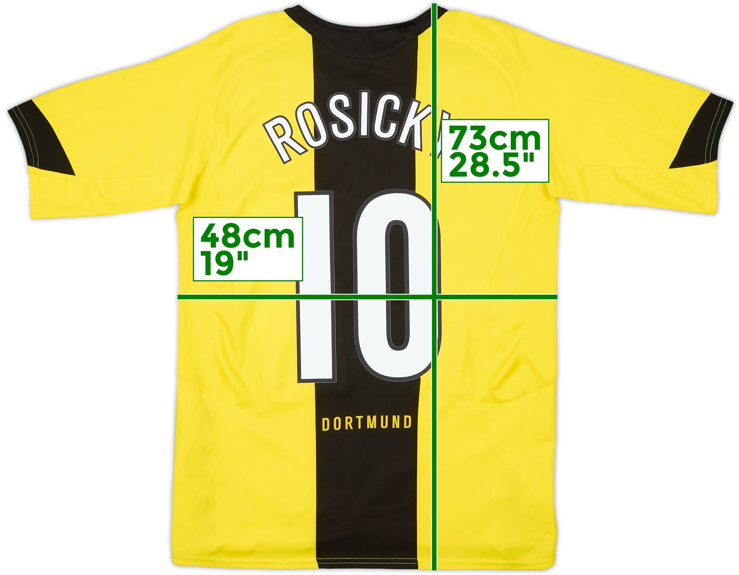 正規品 ドルトムント 05-06 ロシツキー ユニフォーム ROSICKY 2005-06 Borussia Dortmund Home Shirt Rosicky #10 - 8/10 - (XL.Boys)