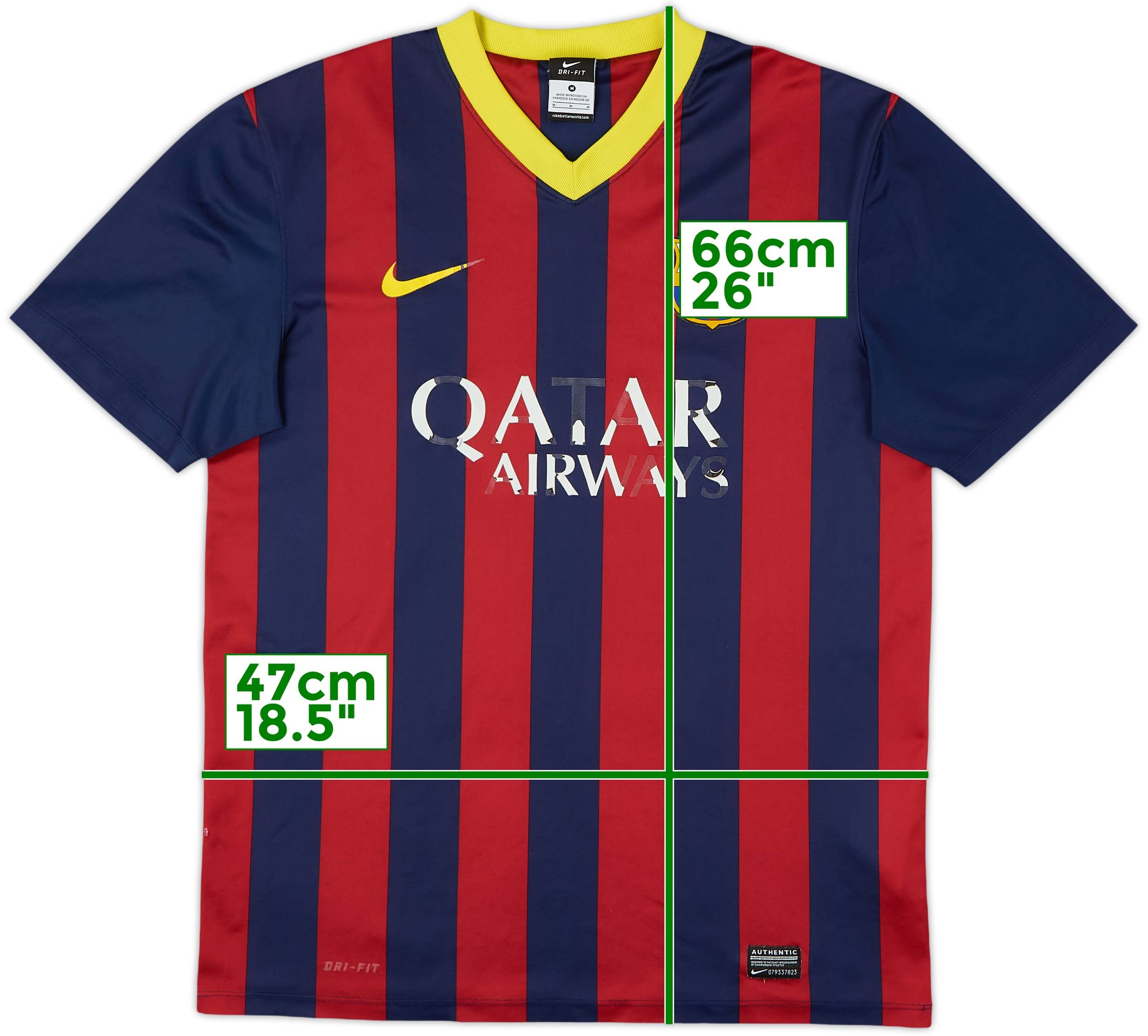 2013-14 Barcelona Basic Home Shirt - 4/10 - (M)