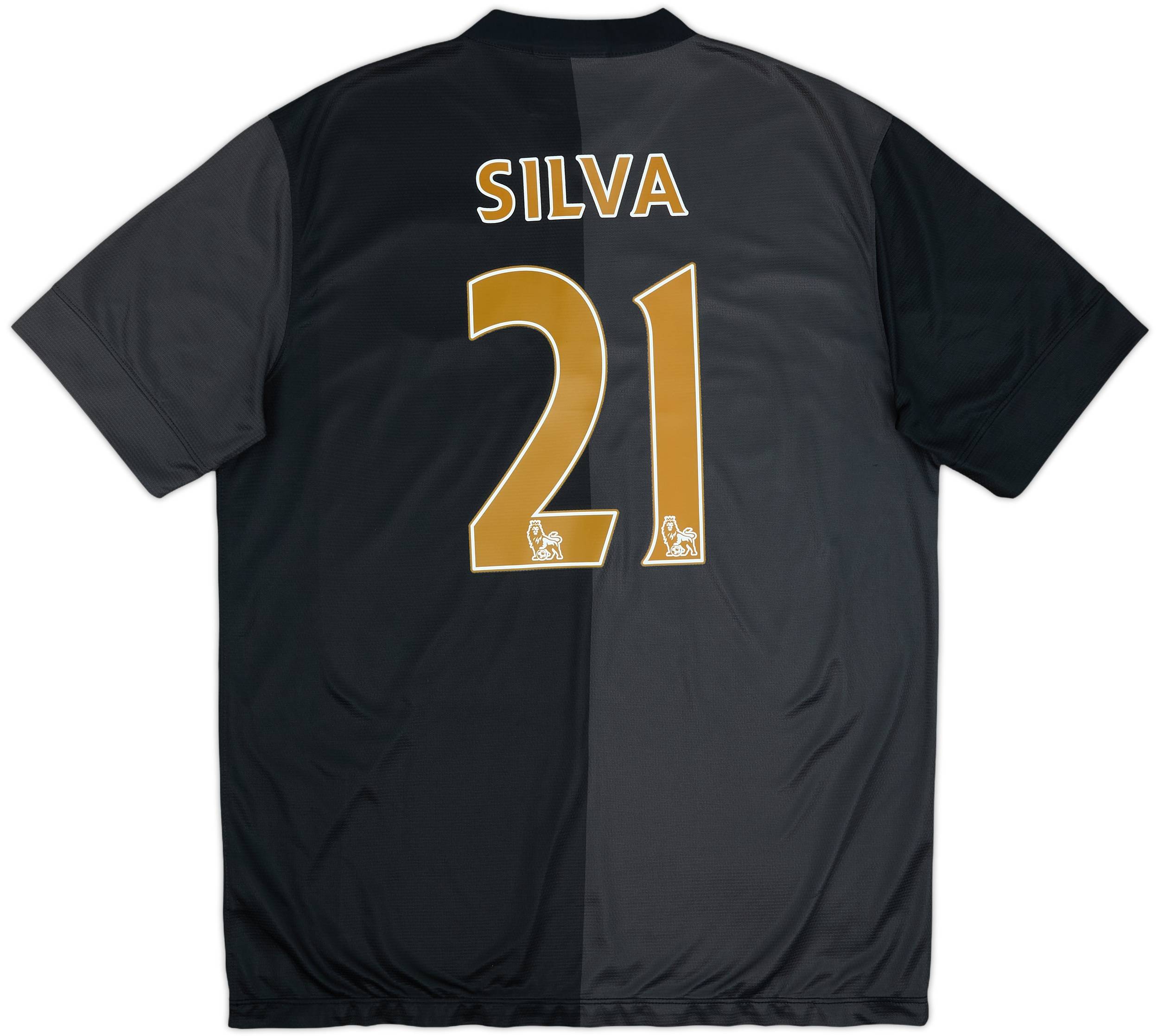 マンチェスター・シティ SILVA 21番 シャツ Manchester City 2013-2014 Home Authentic Shirt #21 David