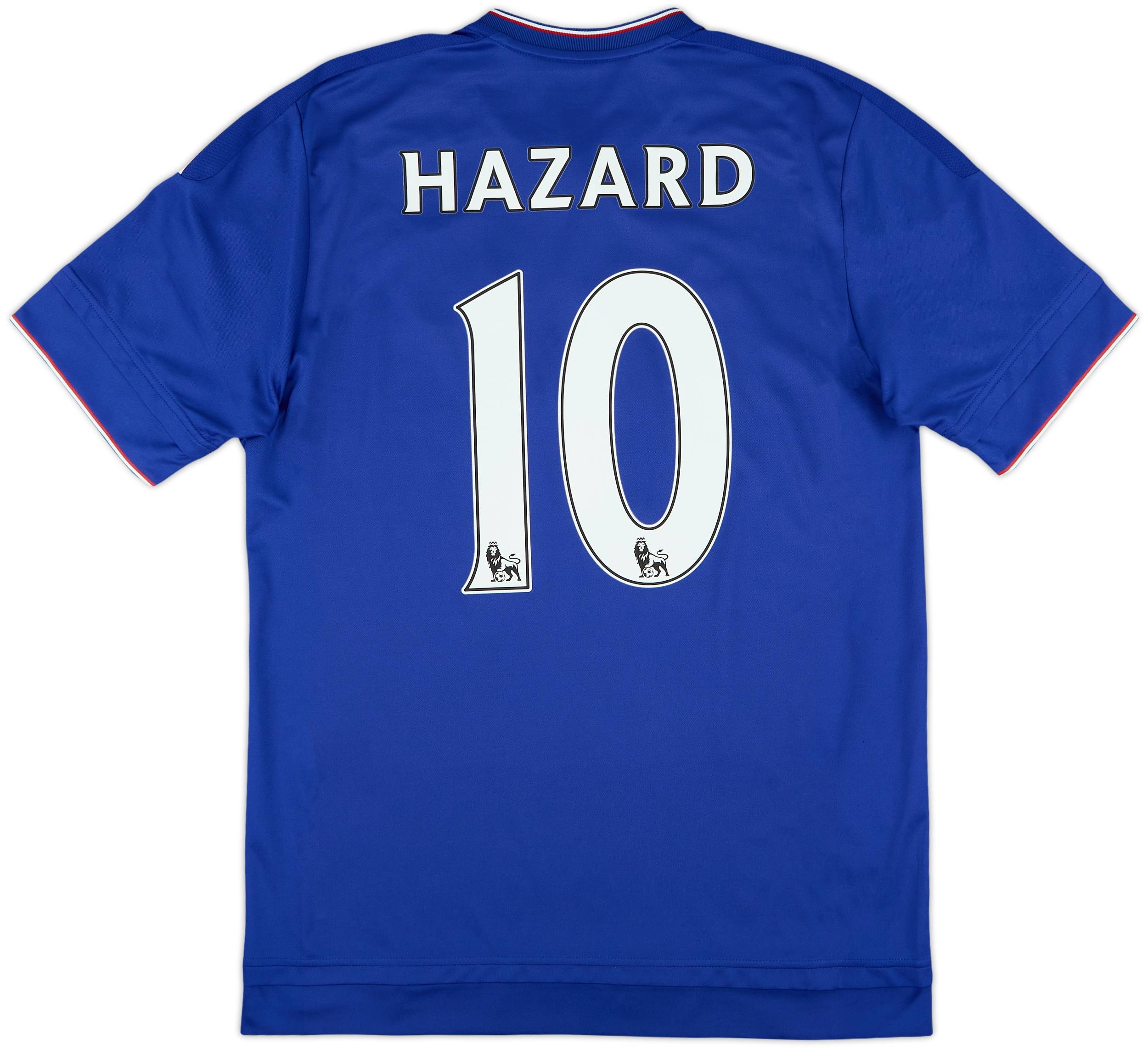 ウェア Hazard15-16Chelsea PremierLeague uniform 2015-16 Chelsea Home Shirt Hazard #10 - 7/10 - (M)
