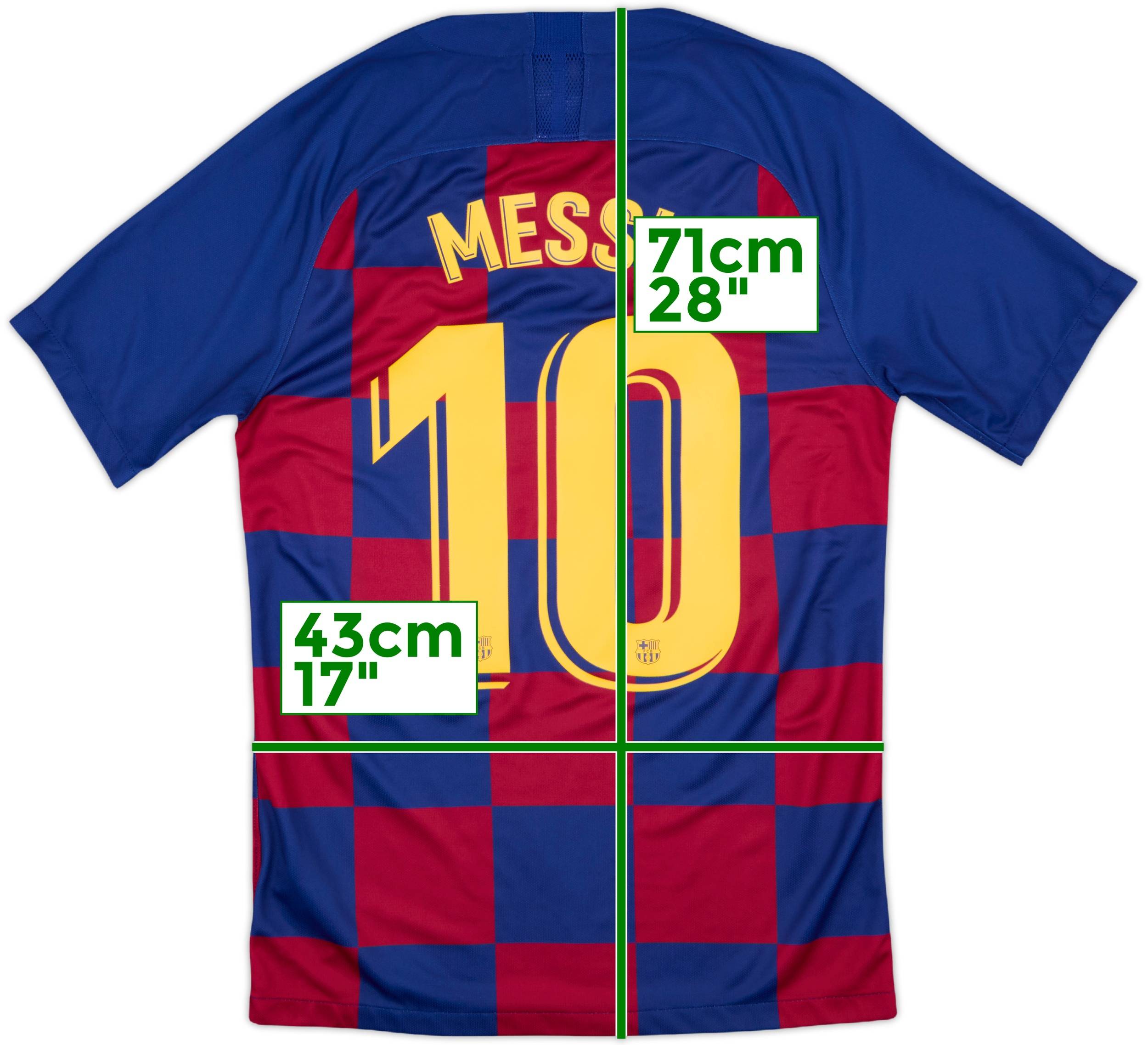 2019-20 Barcelona Home Shirt Messi #10 - 10/10 - (S)
