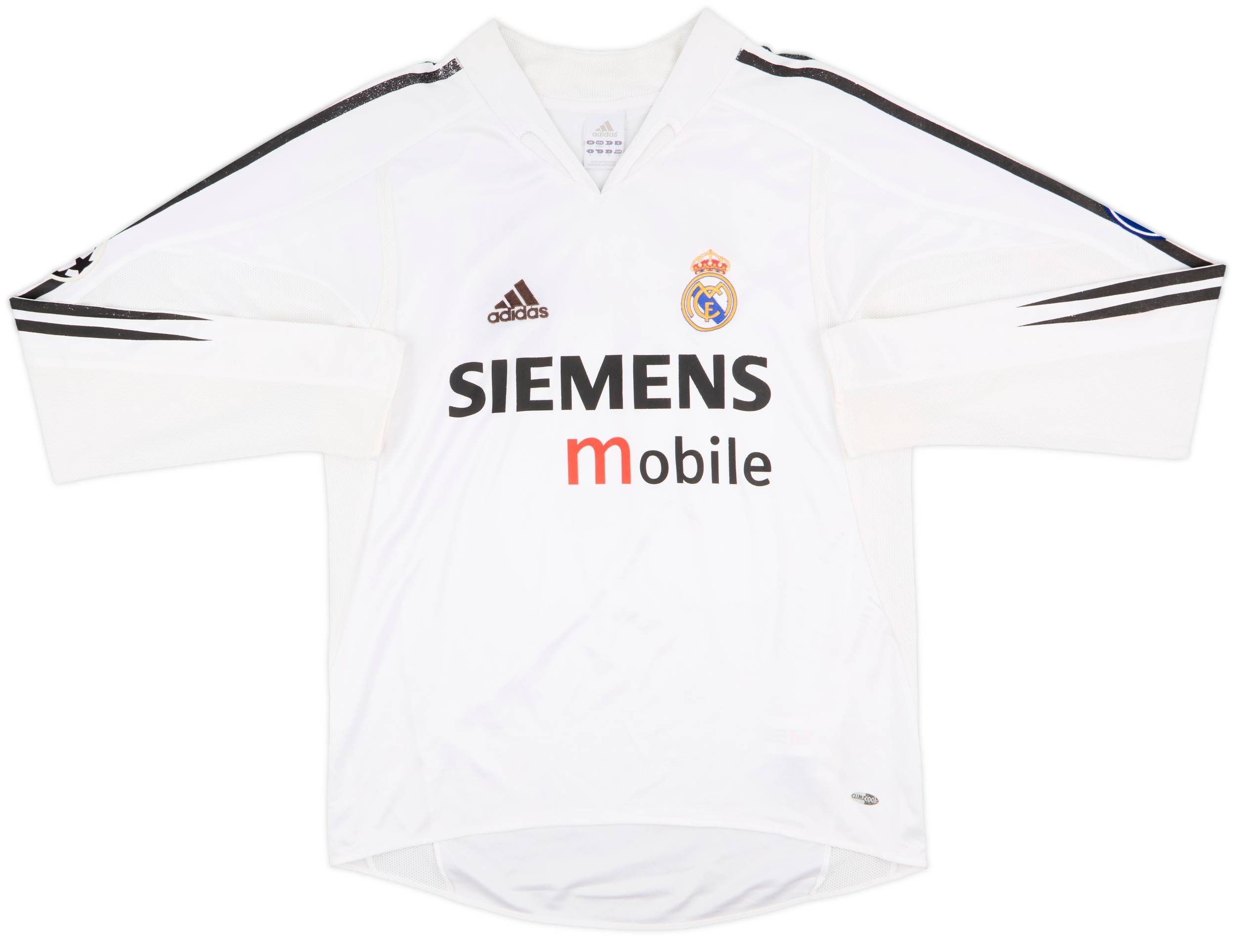 2004-05 Real Madrid Home L/S Shirt Beckham #23 - 6/10 - (S)