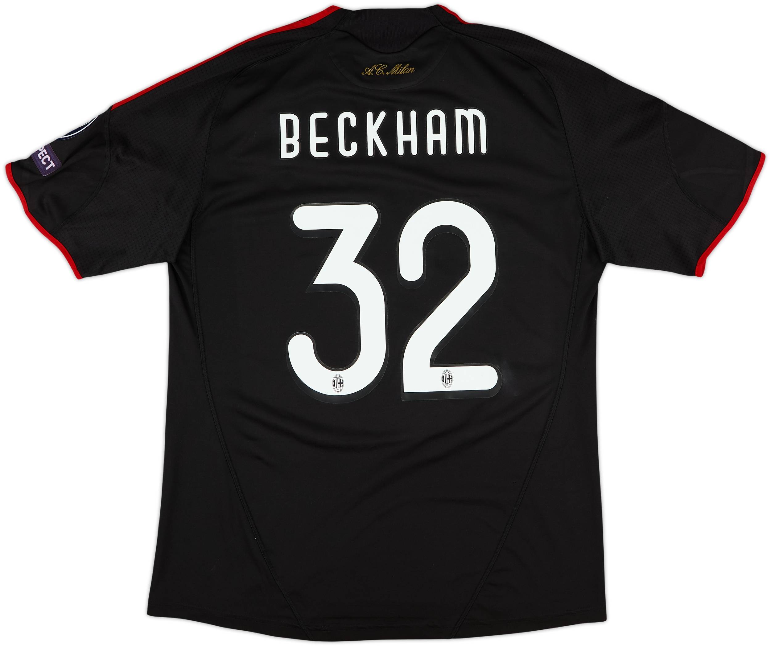 2009-10 AC Milan Third Shirt Beckham #32 - 8/10 - (L)
