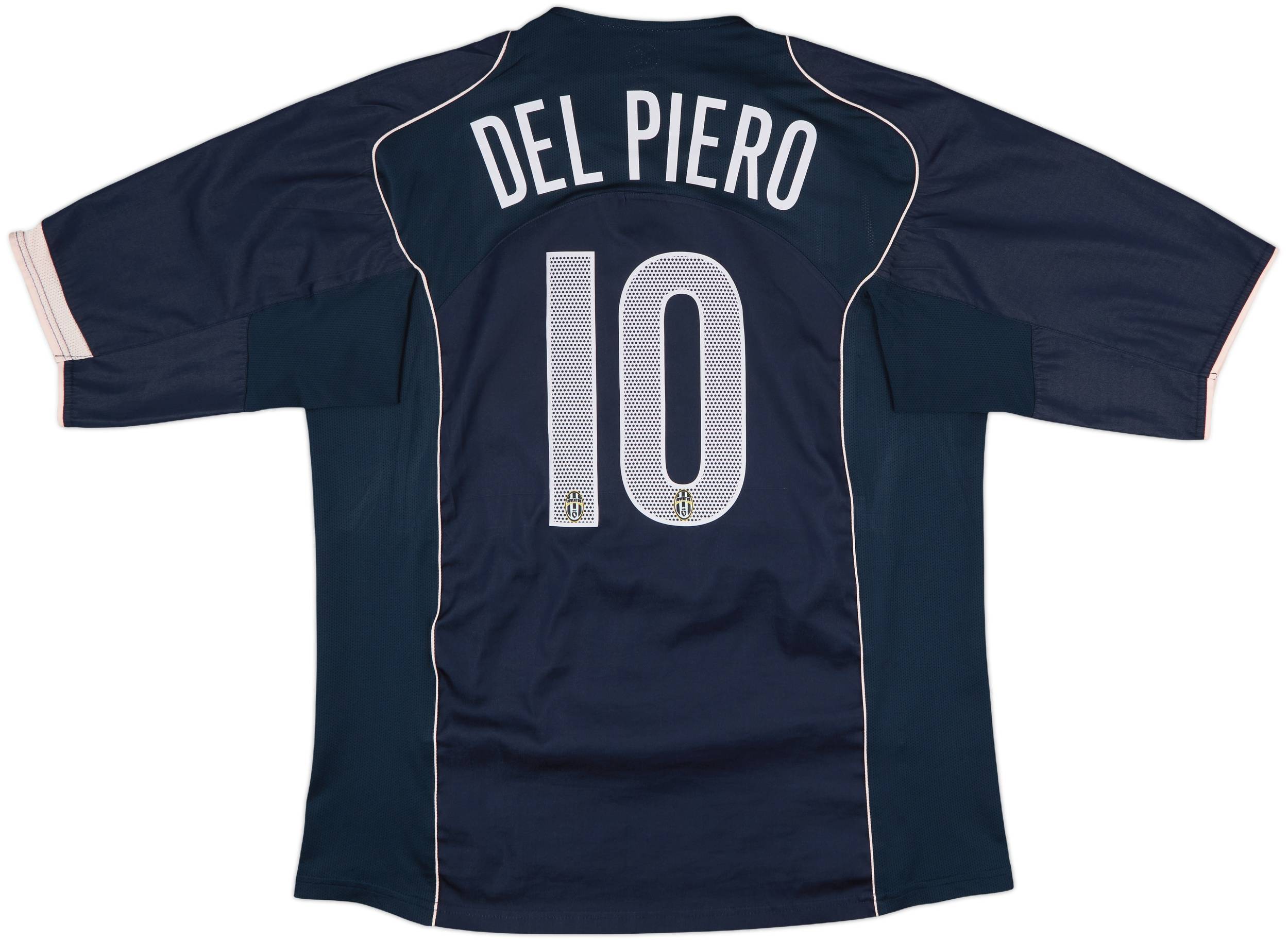 04-05 ユベントス アウェイ ユニフォーム デルピエロ #10 03/04 ユベントス アウェイ長袖ユニフォームL デル ピエロ 背