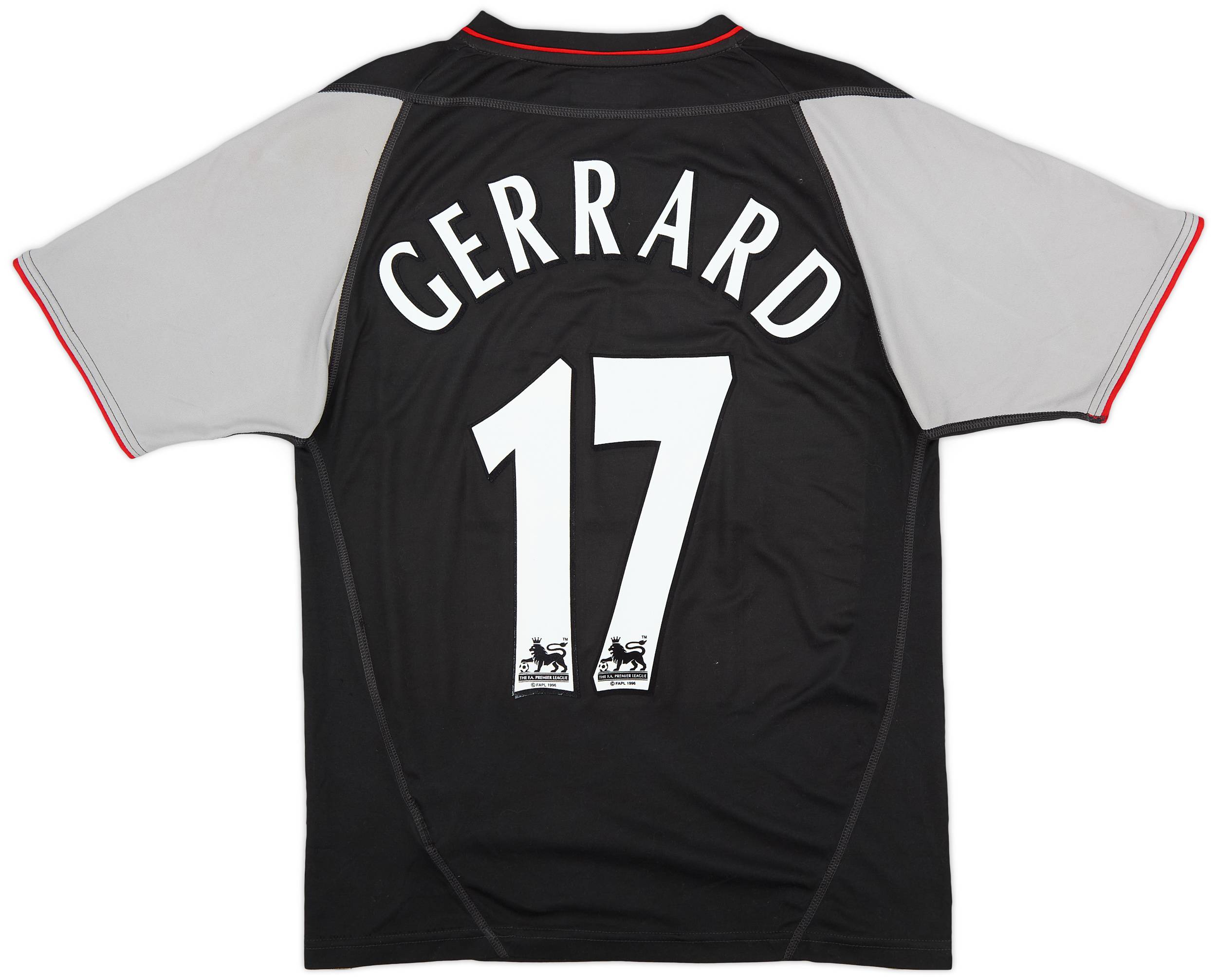 2002-04 Liverpool Away Shirt Gerrard #17 - 8/10 - (S)