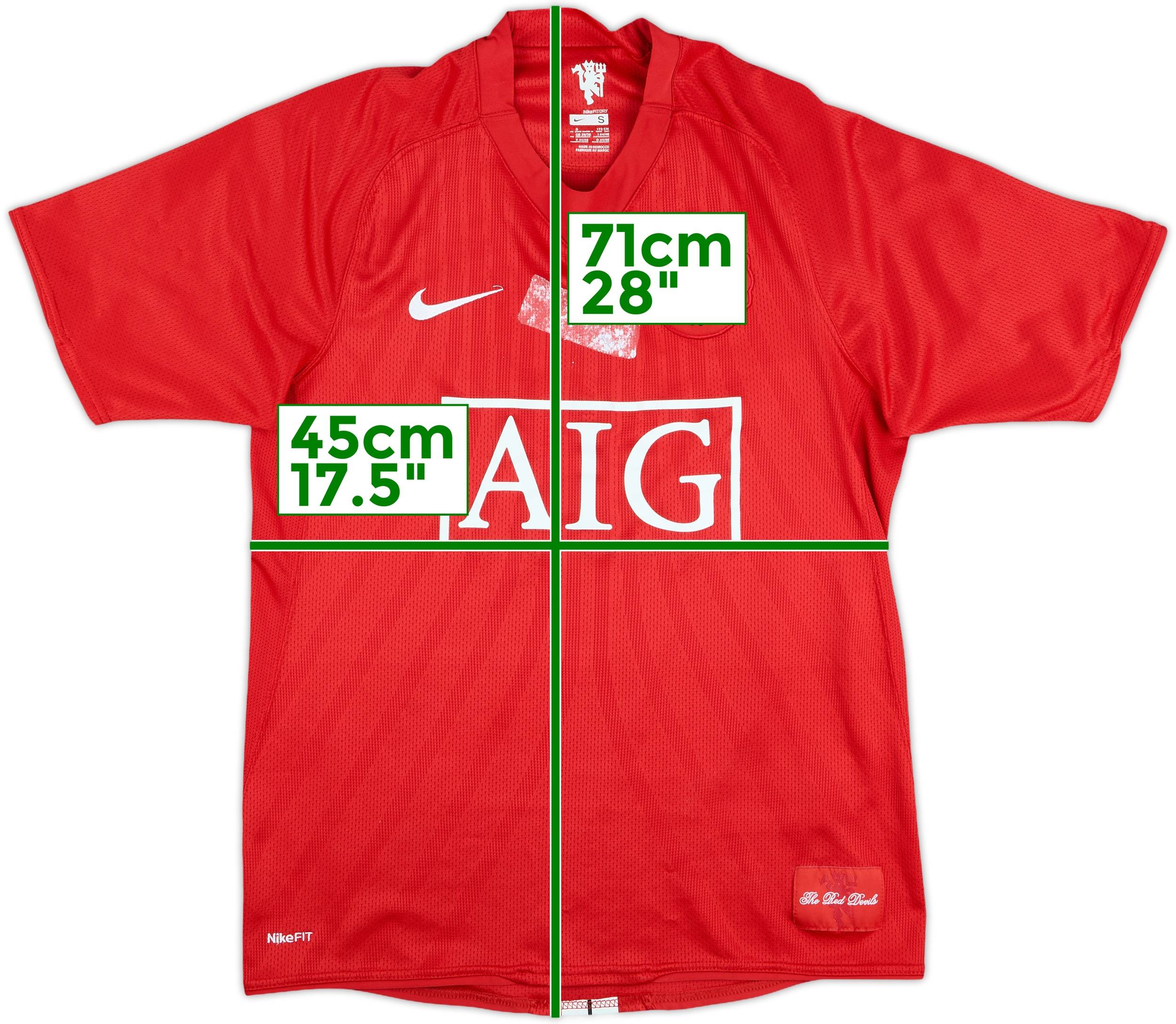 2007-09 Manchester United Home Shirt - 4/10 - (S)