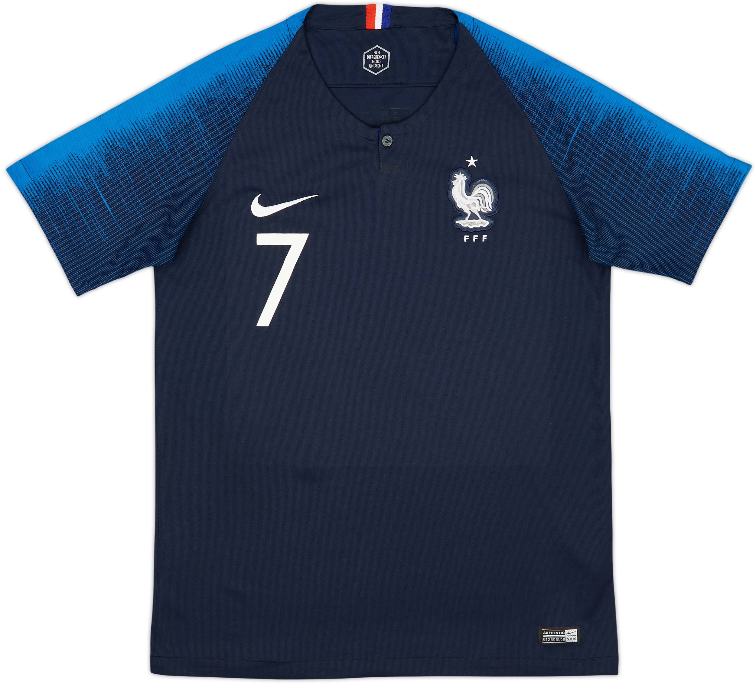 2018 France Home Shirt Griezmann #7 - 7/10 - (S)