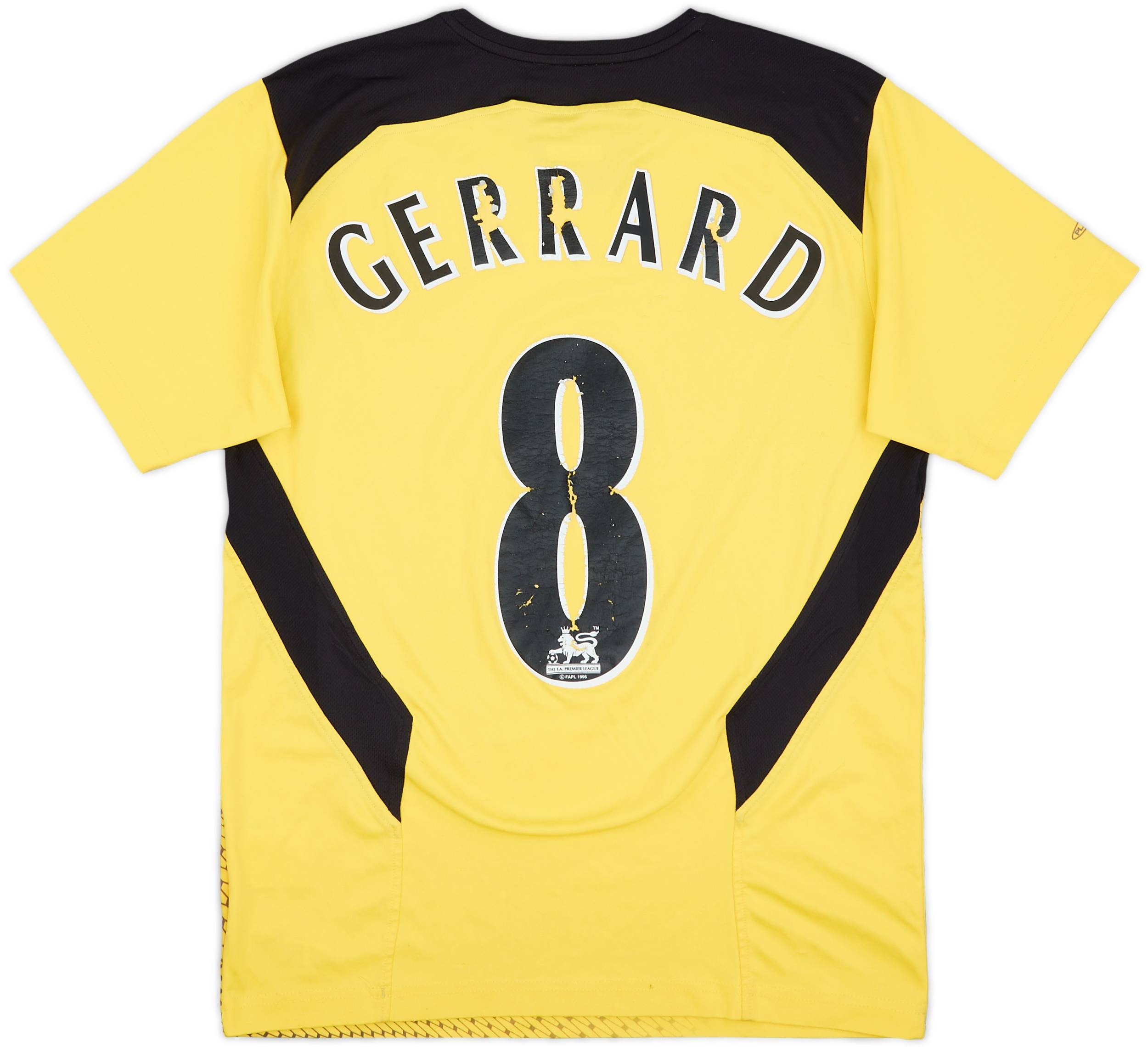 2004-06 Liverpool Away Shirt Gerrard #8 - 3/10 - (XS)