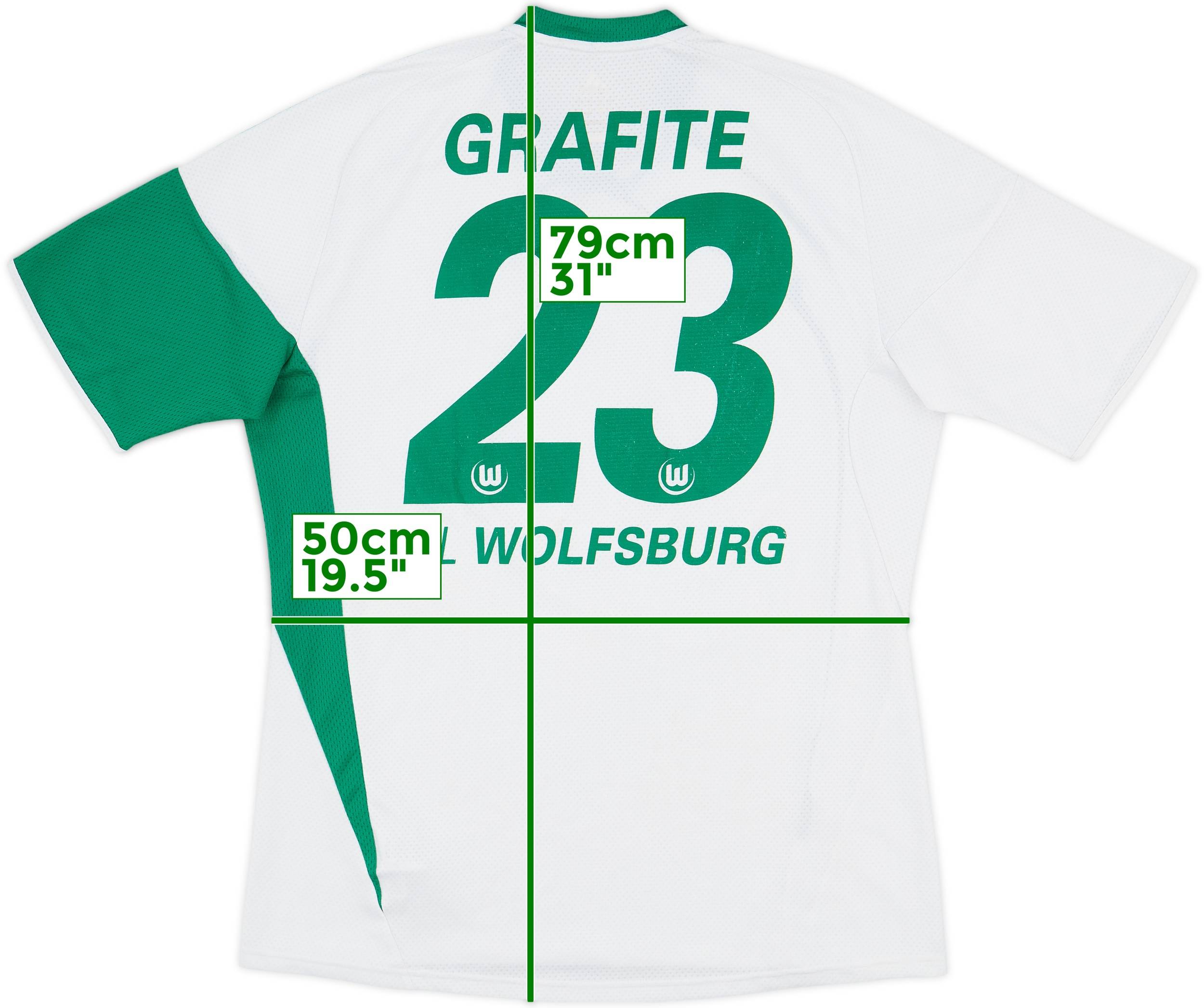 2009-10 Wolfsburg Home Shirt Grafite #23 - 4/10 - (L)