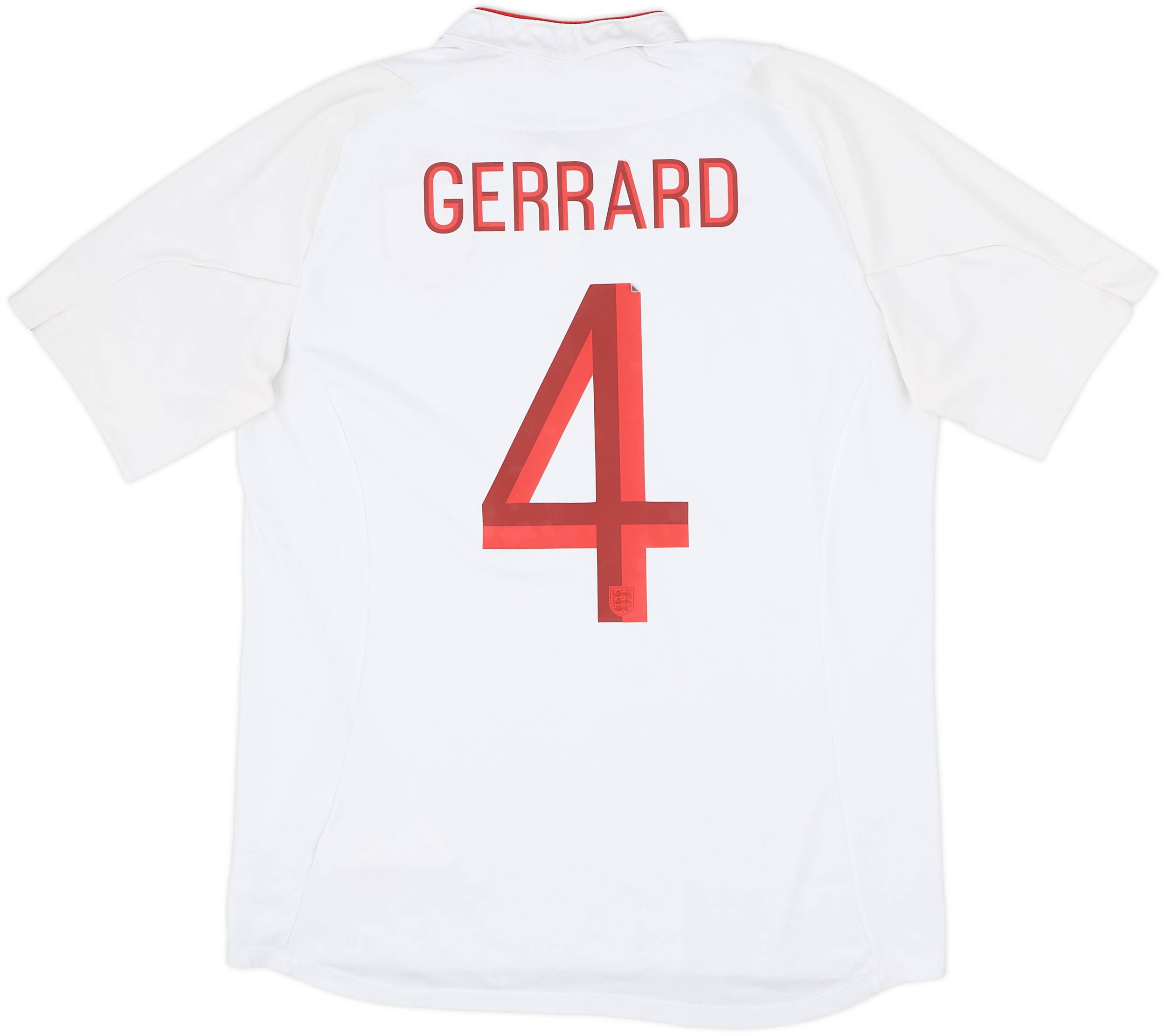 2012-13 England Home Shirt Gerrard #4 - 7/10 - (L)