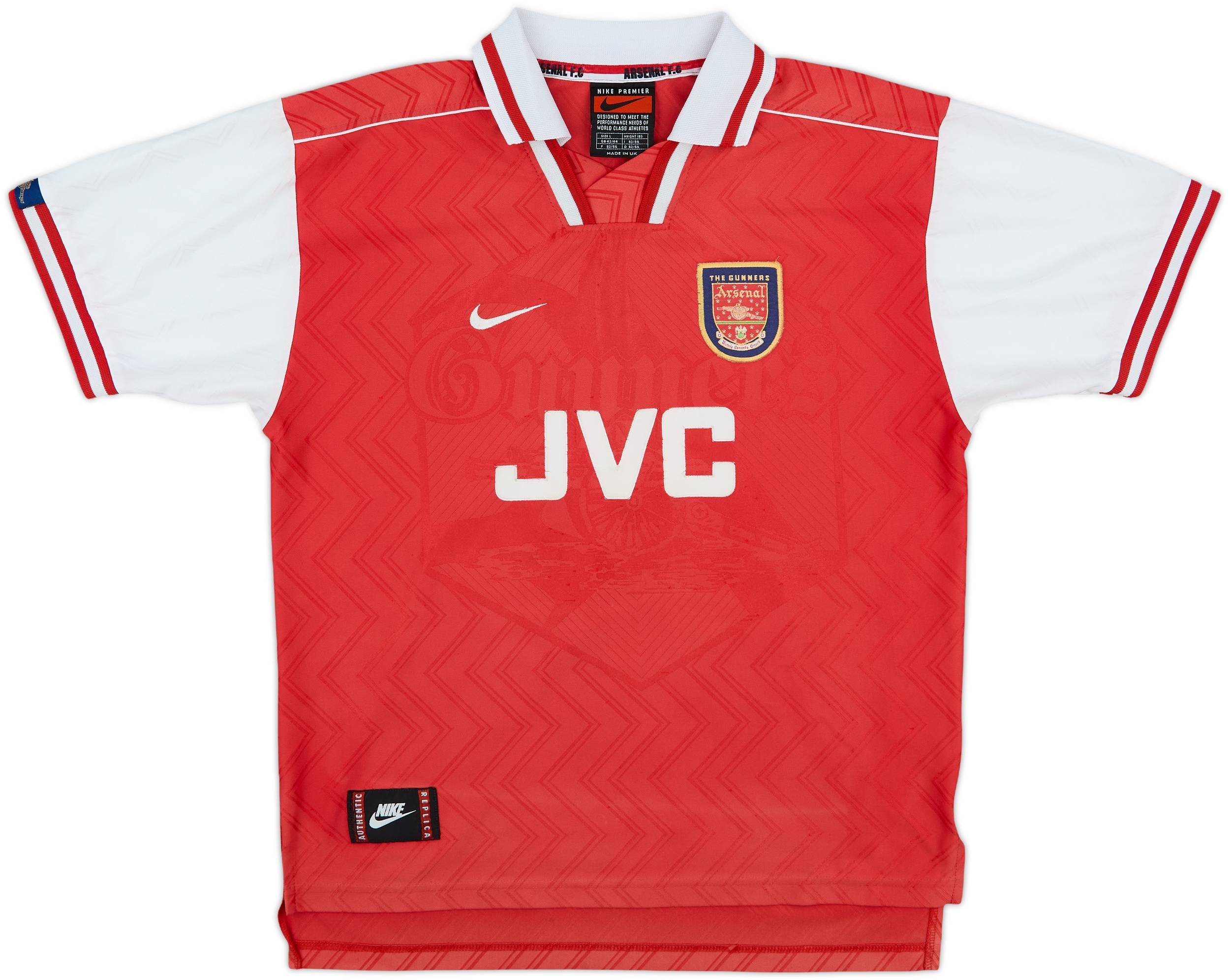 1996-98 Arsenal Home Shirt Bergkamp #10 - 5/10 - (L)