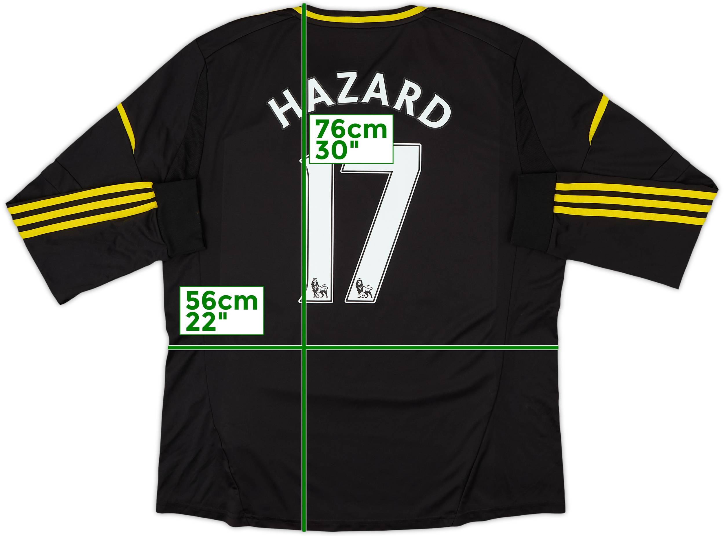 2012-13 Chelsea Third L/S Shirt Hazard #17 - 6/10 - (XL)