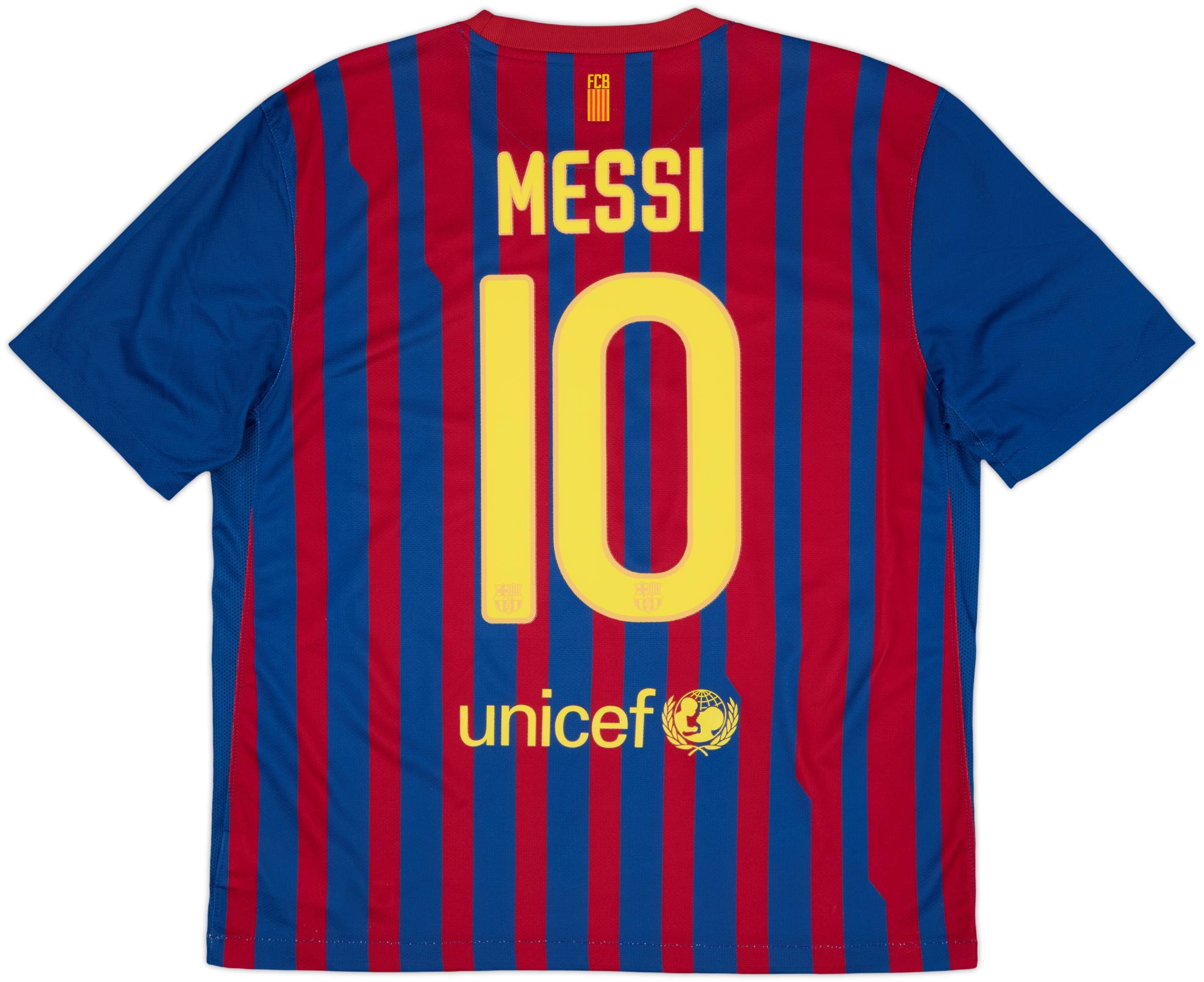 2011-12 Barcelona Home Shirt Messi #10 - 7/10 - (L.Boys)