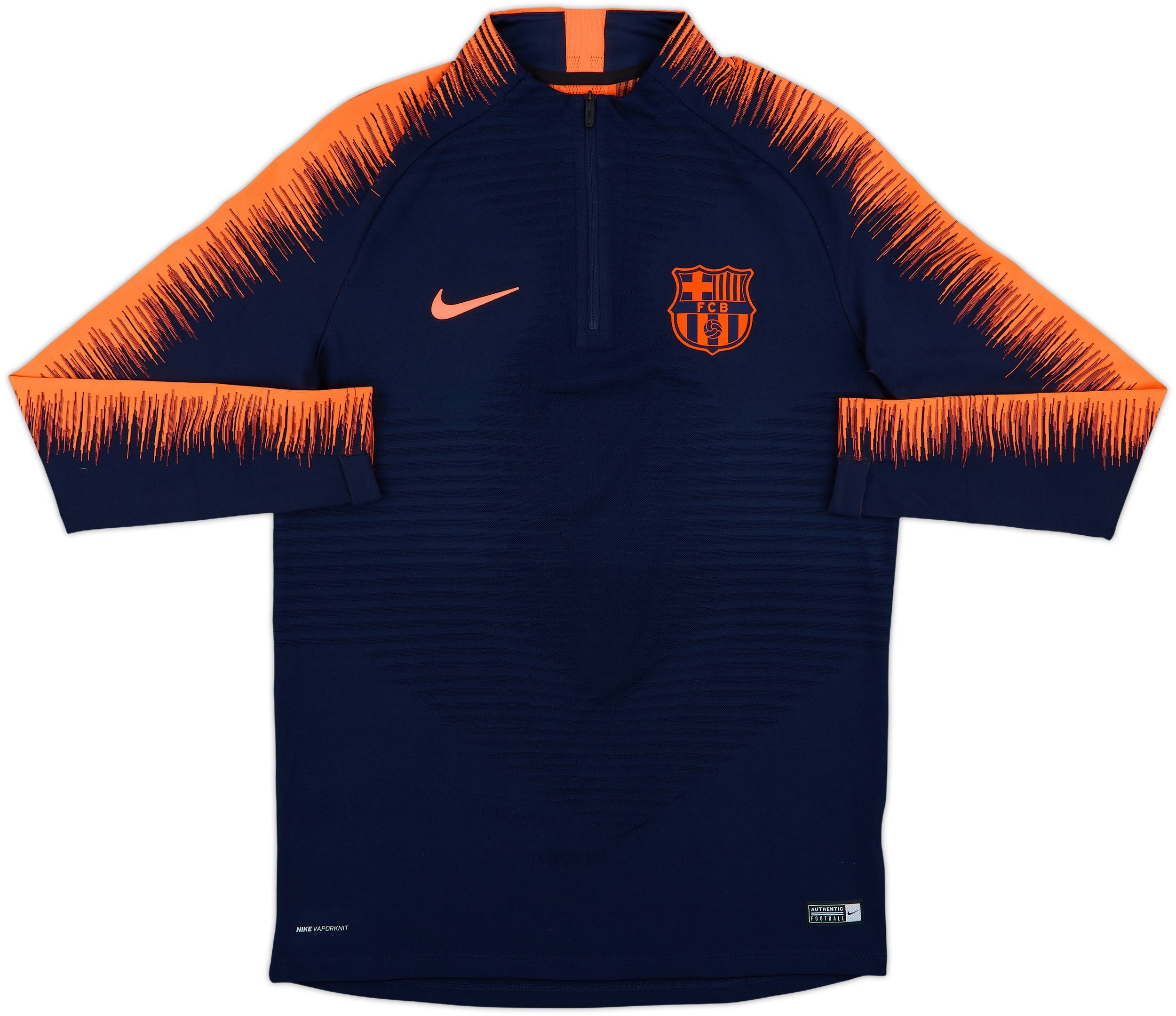 Nike FC Barcelona Vapor Knit セット 2018-19 Barcelona Nike Vaporknit 1/4 Zip Drill Top - 10/10 - (M)