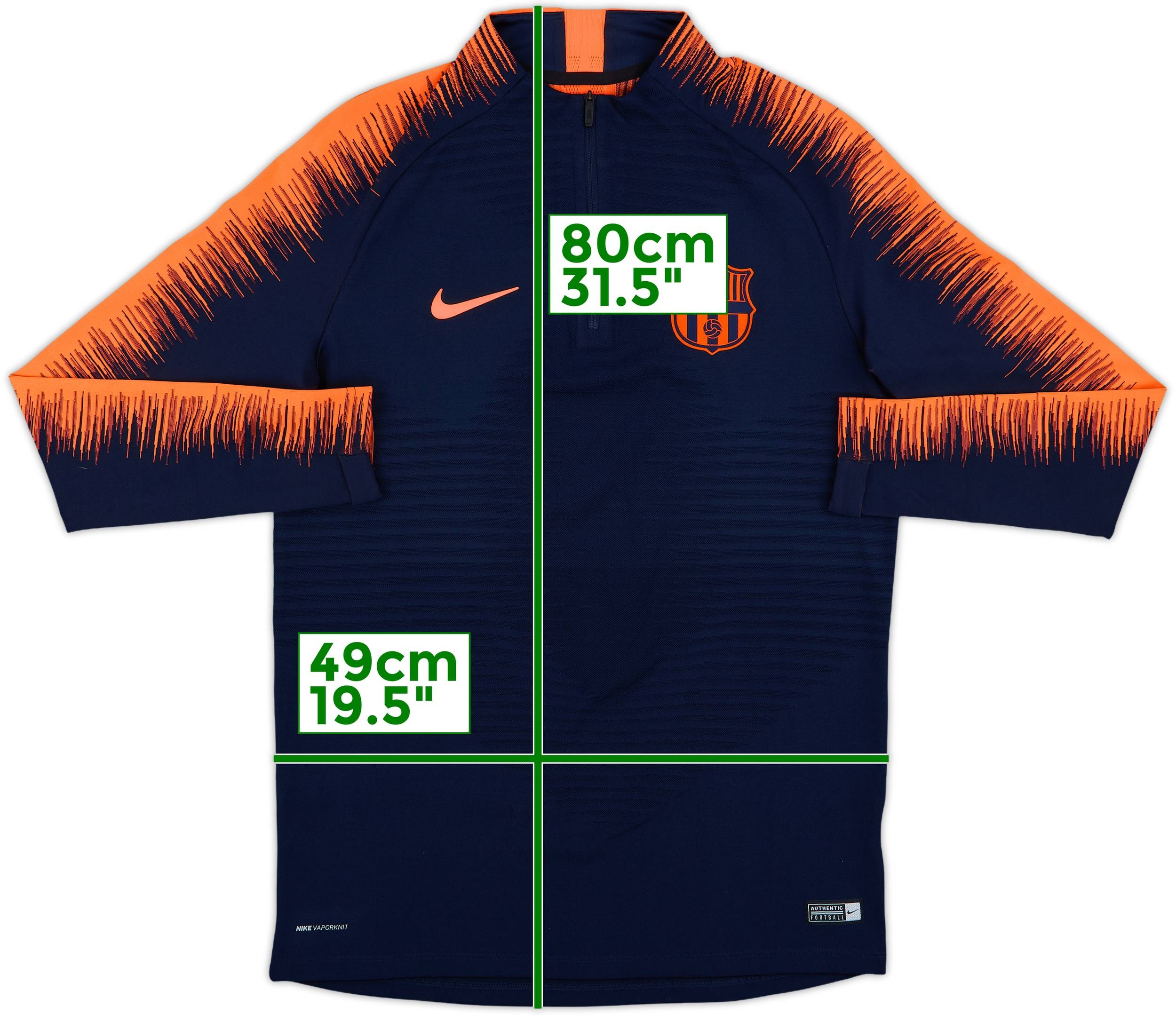 2018-19 Barcelona Nike Vaporknit 1/4 Zip Drill Top - 10/10 - (M)