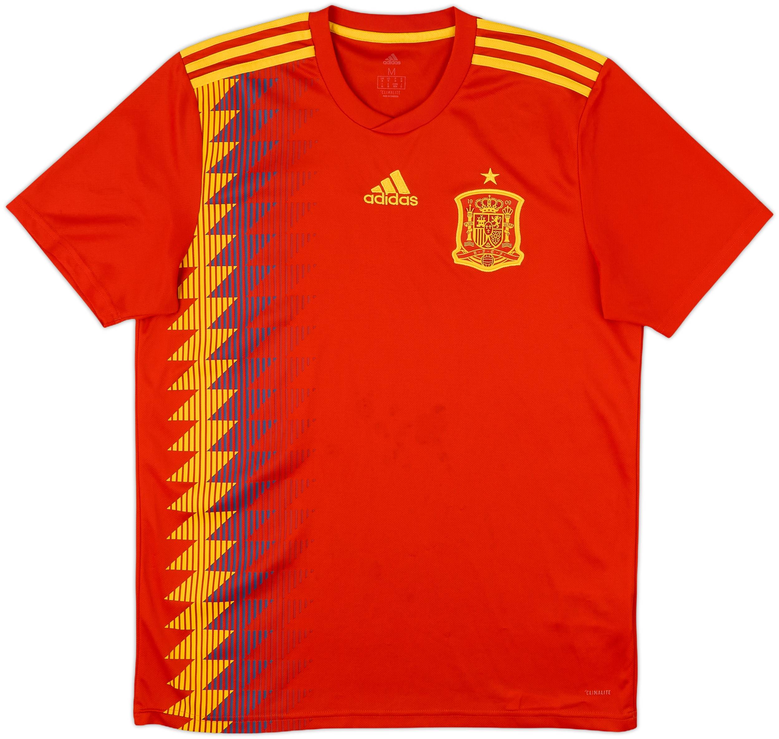 2018-19 Spain Home Shirt - 8/10 - (M)