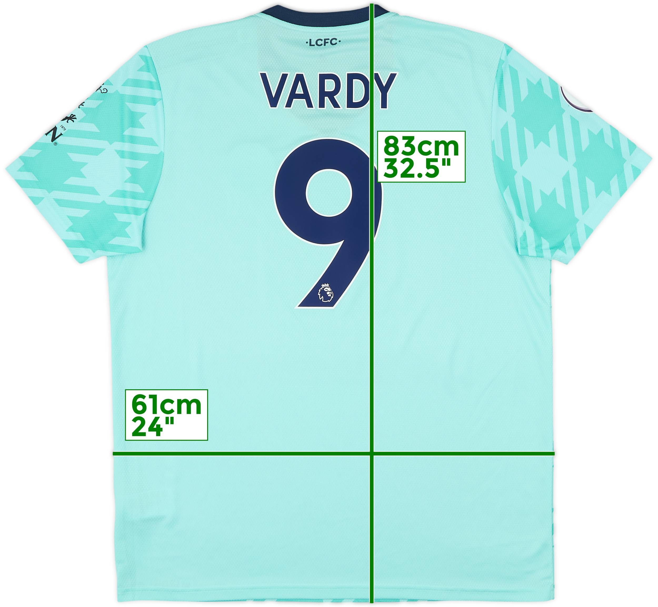 レスター・シティ VARDY 9 正規品 2021-22 Leicester City Away Shirt Vardy #9 - 10/10 - (XL)