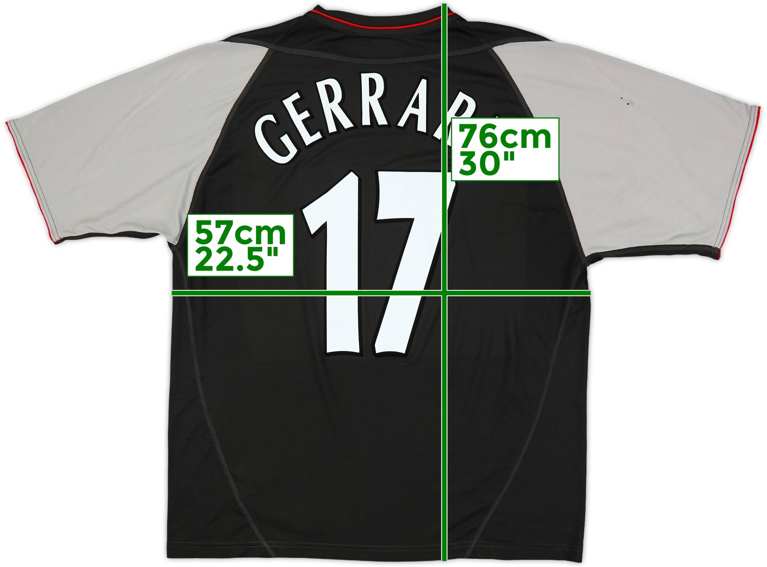 2002-04 Liverpool Away Shirt Gerrard #17 - 7/10 - (L)