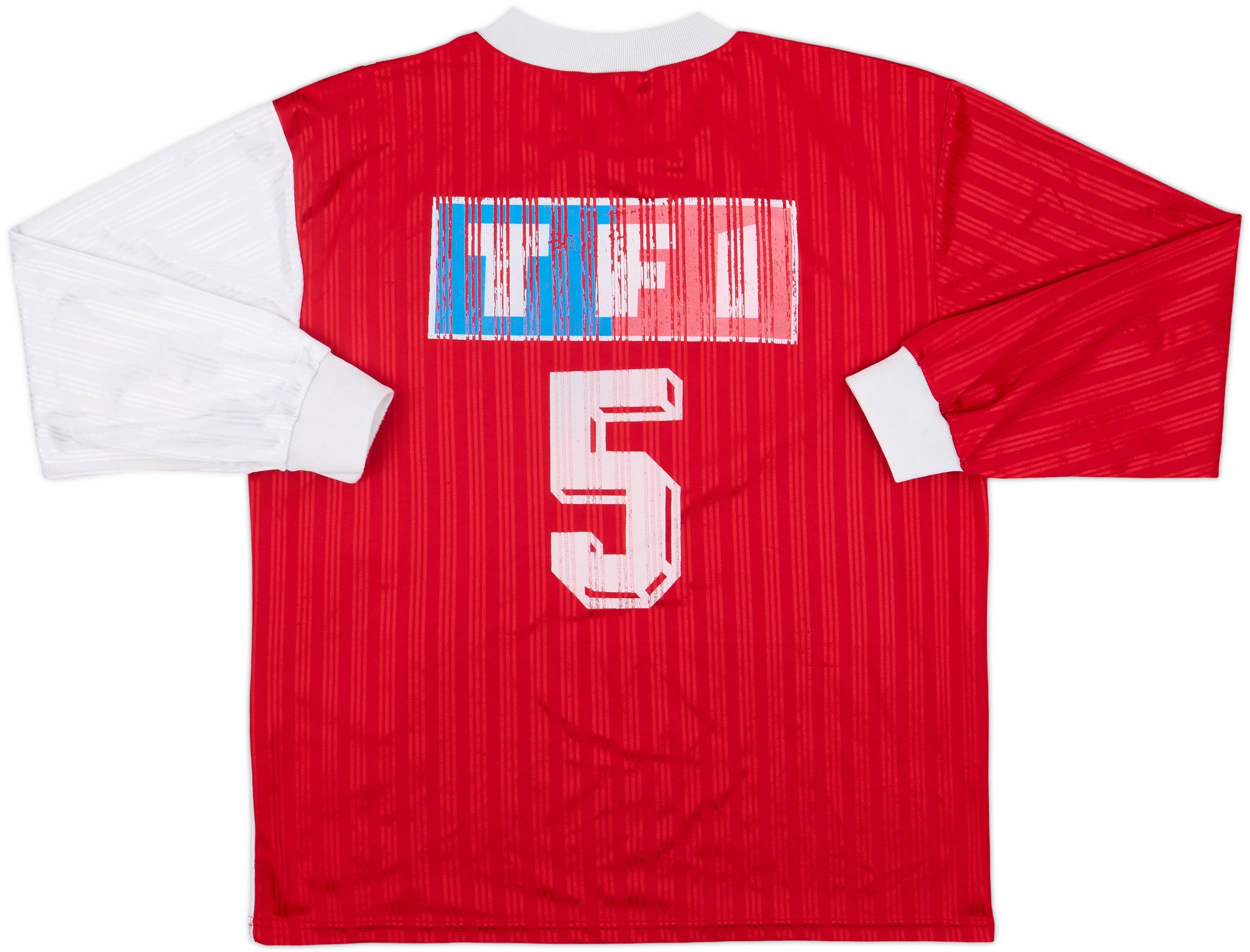 1990s Coupe de France Home L/S Shirt #5 - 5/10 - (XL)