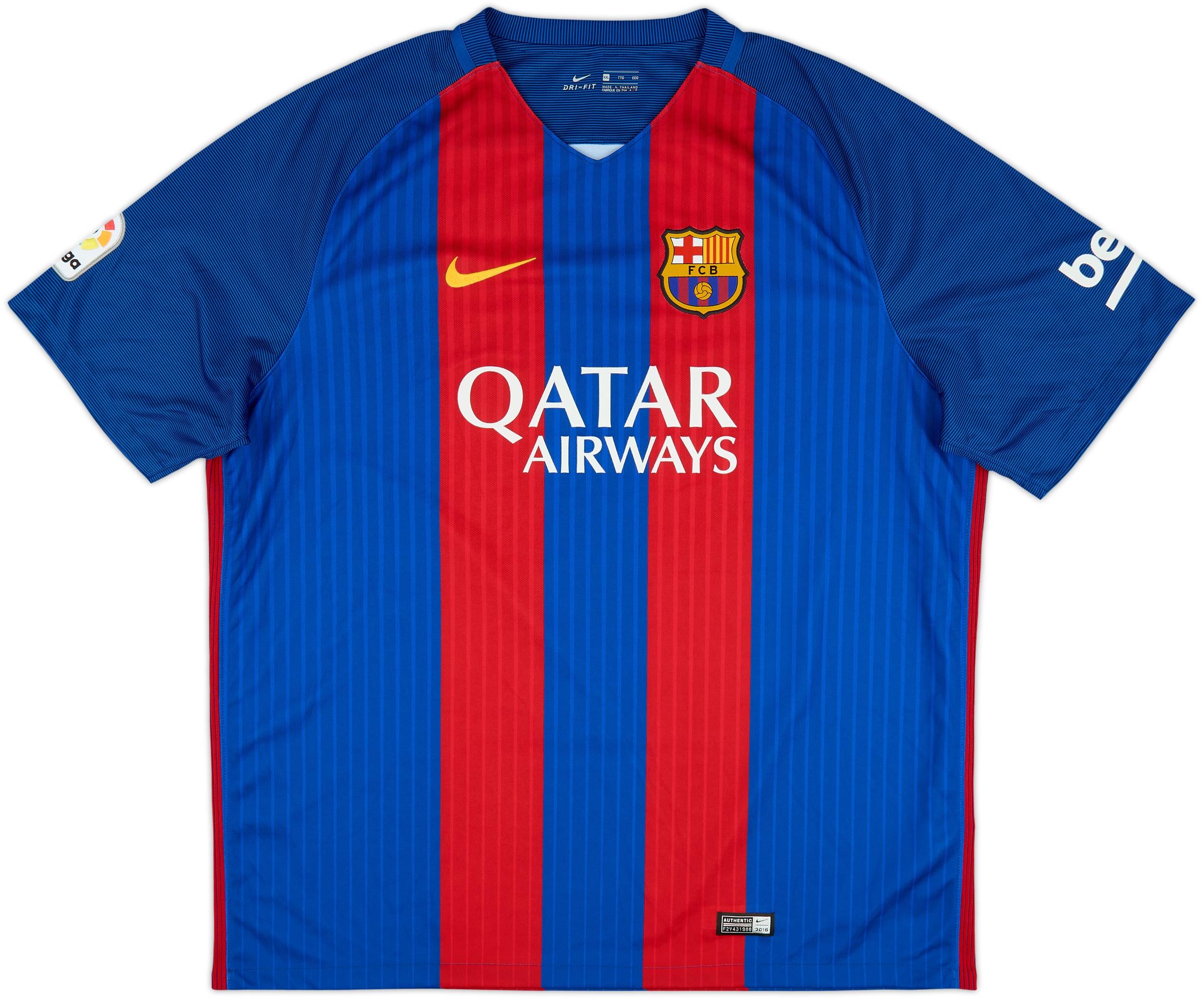 2016-17 Barcelona Home Shirt Messi #10 - 9/10 - (XXL)