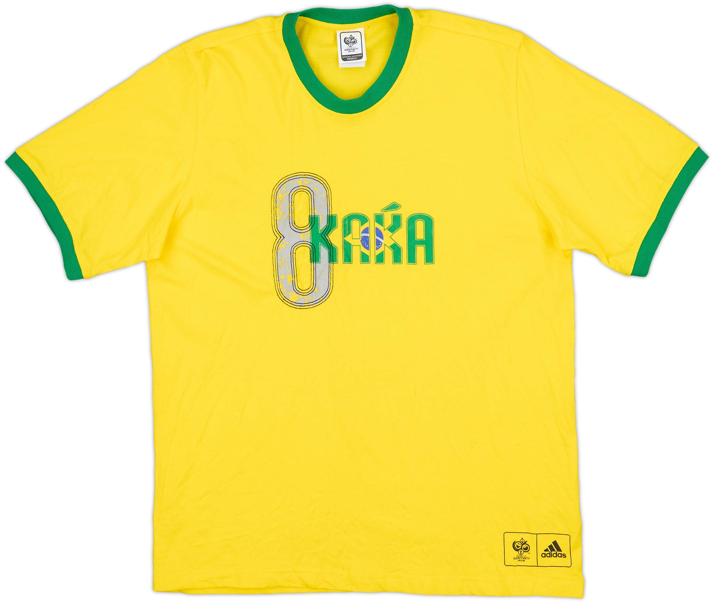 2006 Brazil adidas World Cup Tee Kaka - 8/10 - (L)