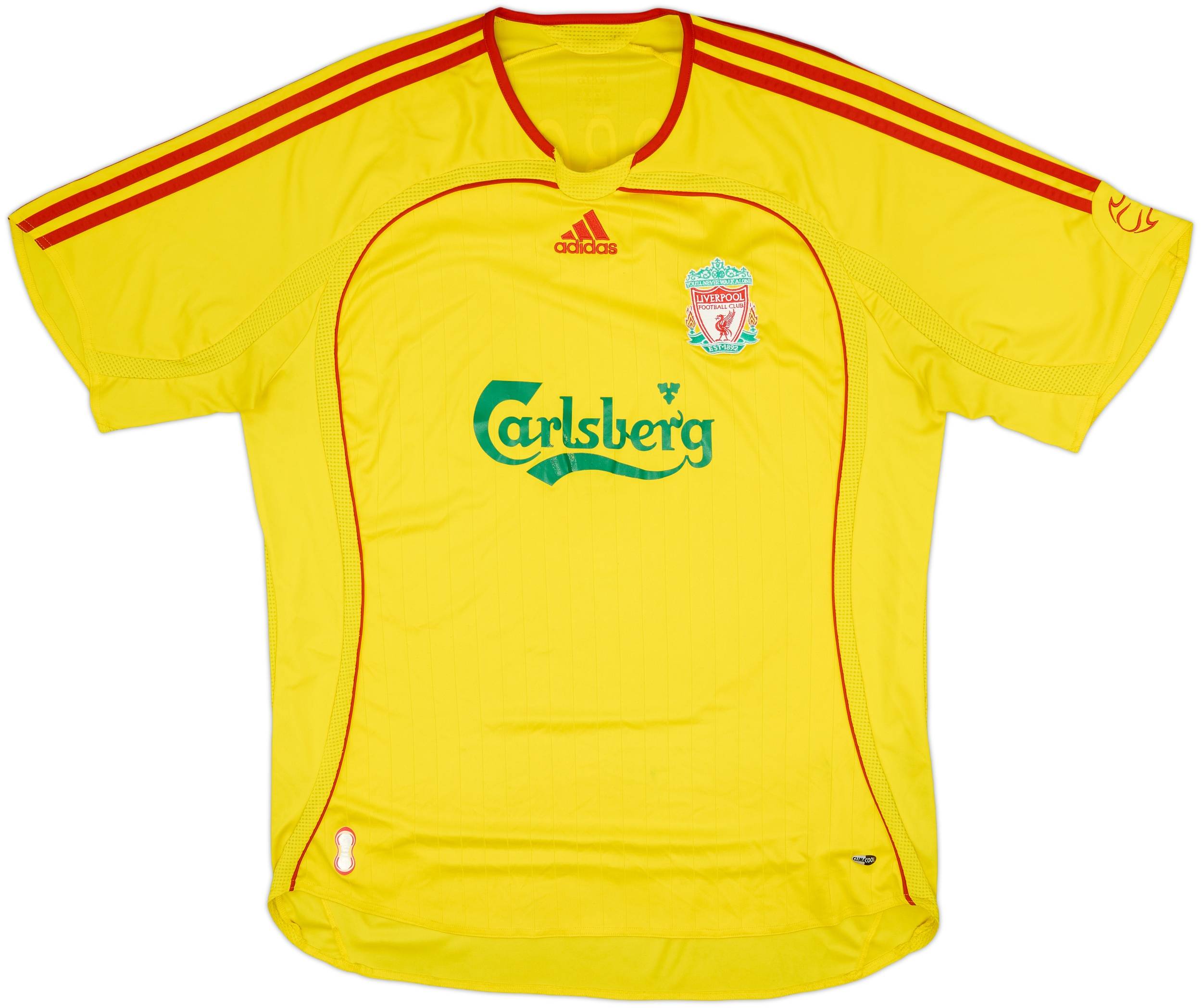 2006-07 Liverpool Away Shirt Gerrard #8 - 7/10 - (XL)