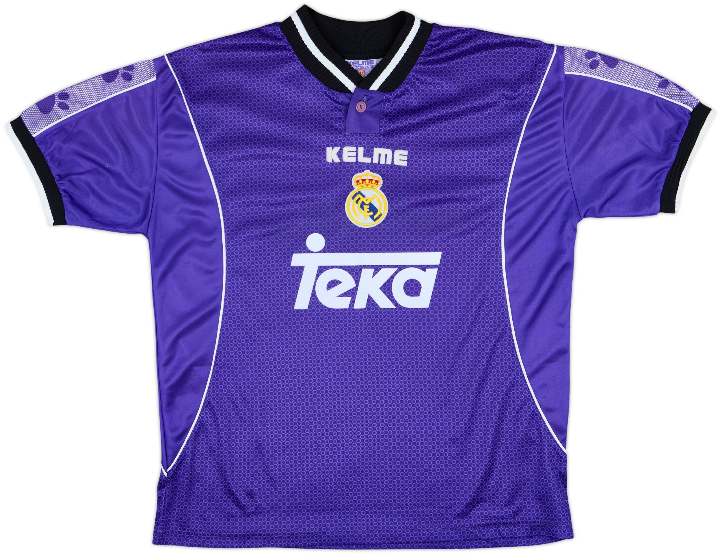 【正規品・レア】KELME REAL MADRID パープルシャツ Lサイズ 1997-98 Real Madrid Away Shirt - 9/10 - (L)