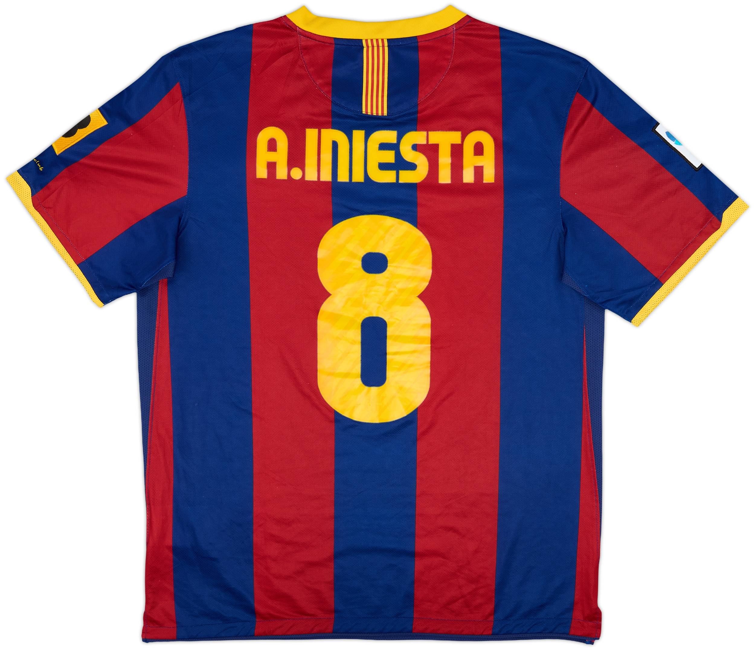 2010-11 Barcelona Home Shirt A.Iniesta #8 - 8/10 - (M)