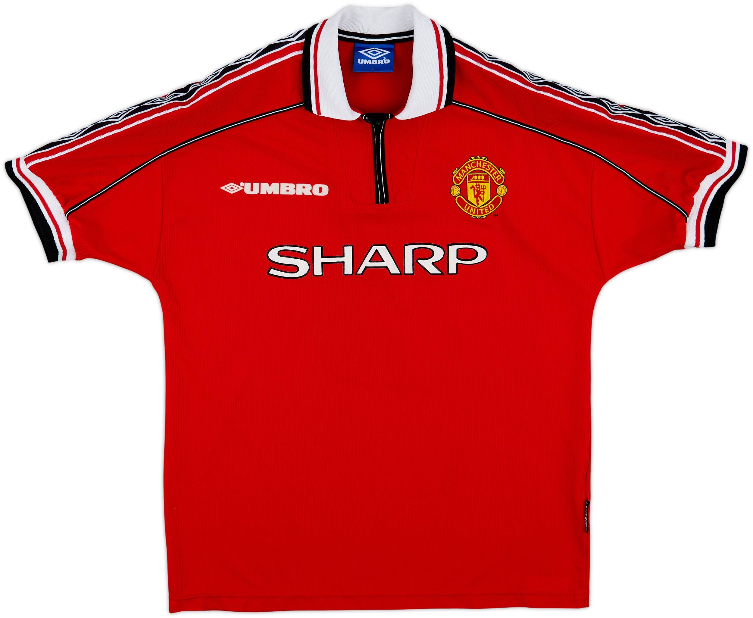 【正規1998-00 UMBRO Manchester United 】 MANCHESTER UNITED 1998 2000 HOME SHIRT FOOTBALL SOCCER UMBRO