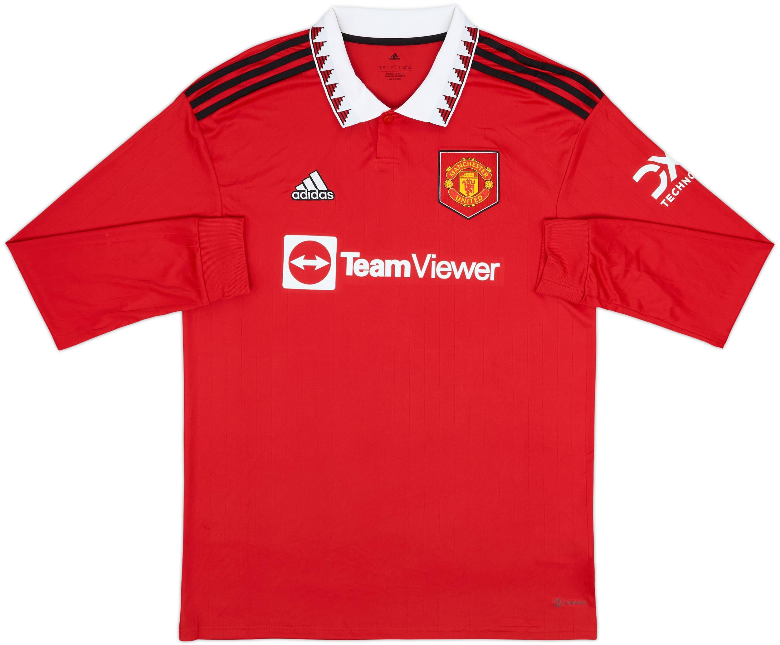Manchester United シャツ 2022-23 Manchester United Home L/S Shirt Ronaldo #7 - 10/10 - (L)
