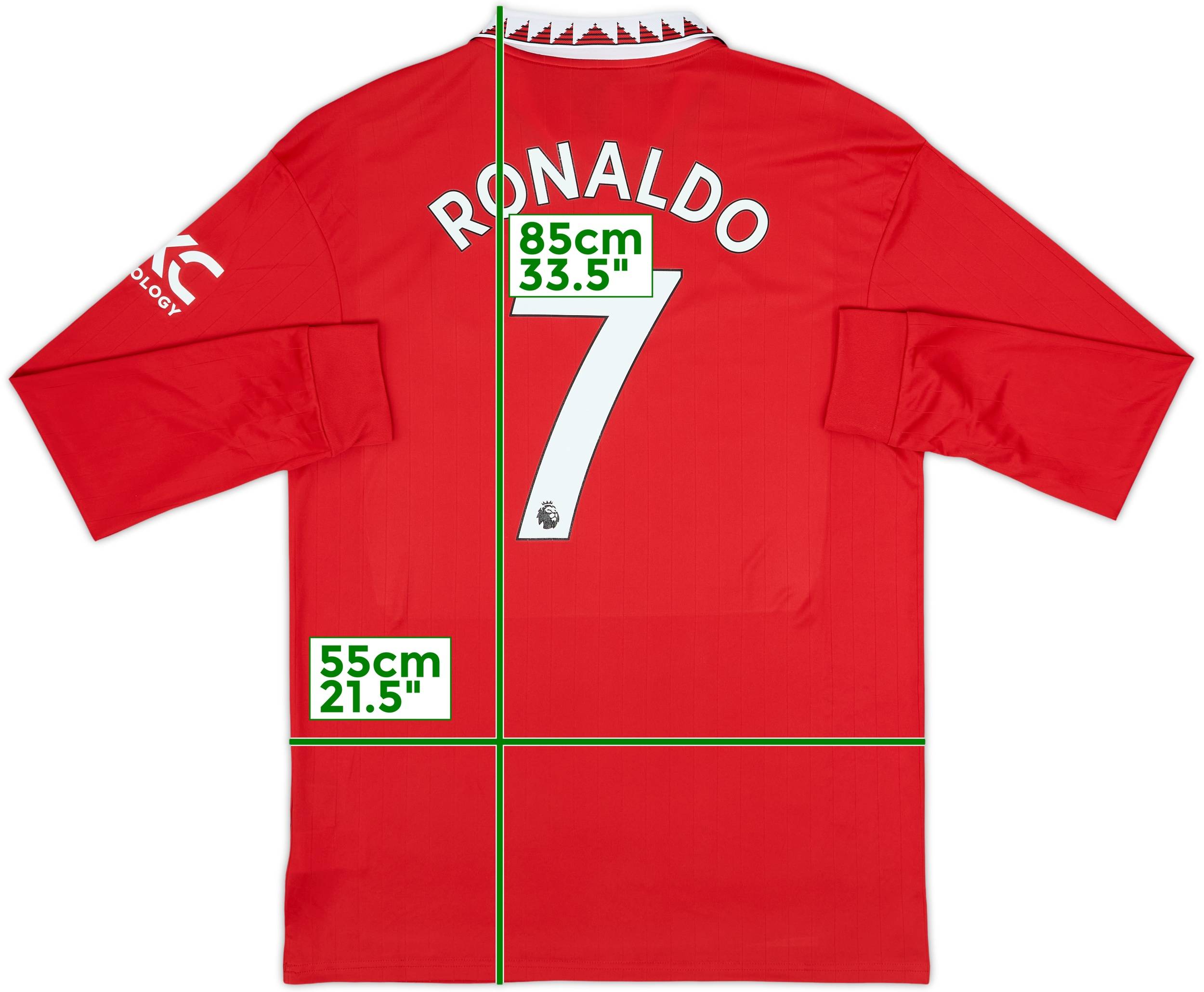2022-23 Manchester United Home L/S Shirt Ronaldo #7 - 10/10 - (L)