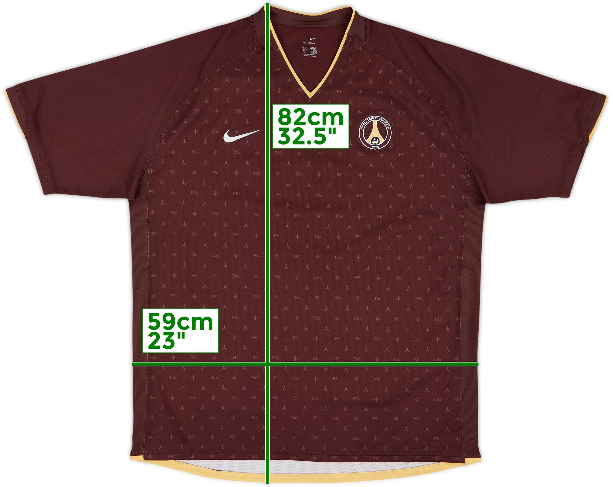 ウェア 06's Nike PSG Vuitton Monogram Gameshirt 2006-07 Paris Saint-Germain Away Shirt - 8/10 - (XL)