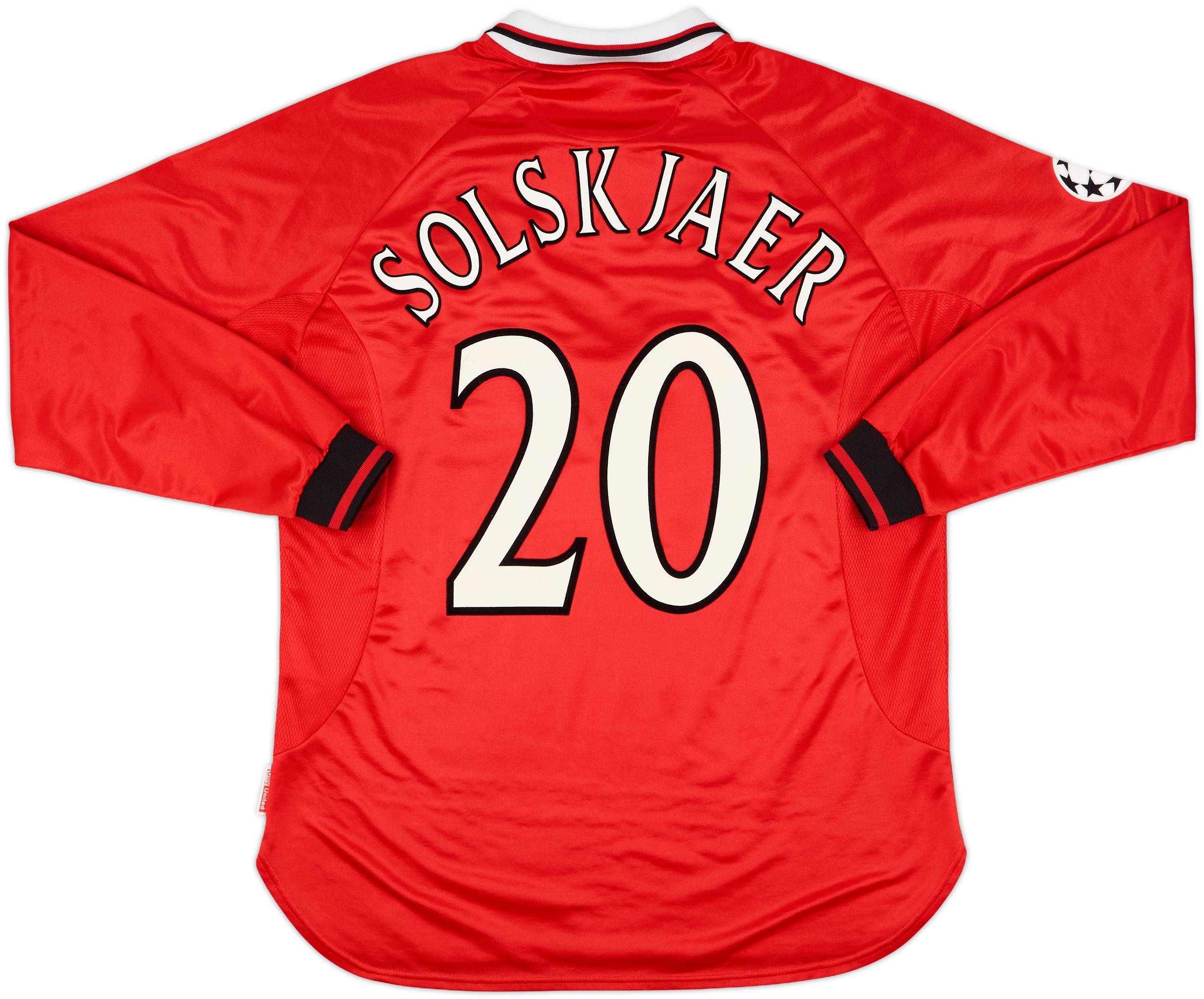 ウェア Manchester United 1999 Champions League 1999-00 Manchester United 'CL Winners' L/S Shirt Solskjaer #20 - 9