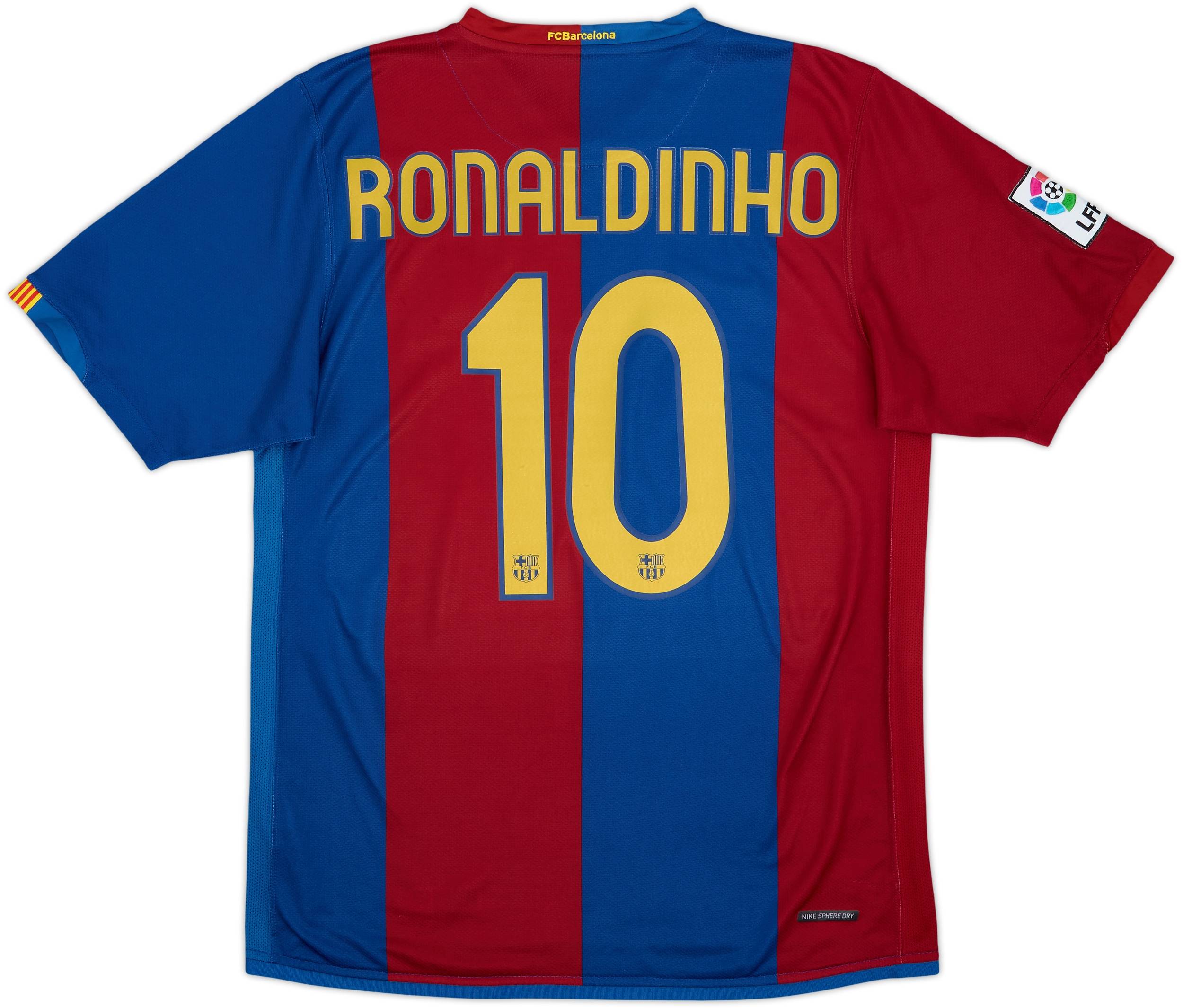 2006-07 Barcelona Home Shirt Ronaldinho #10 - 9/10 - (M)
