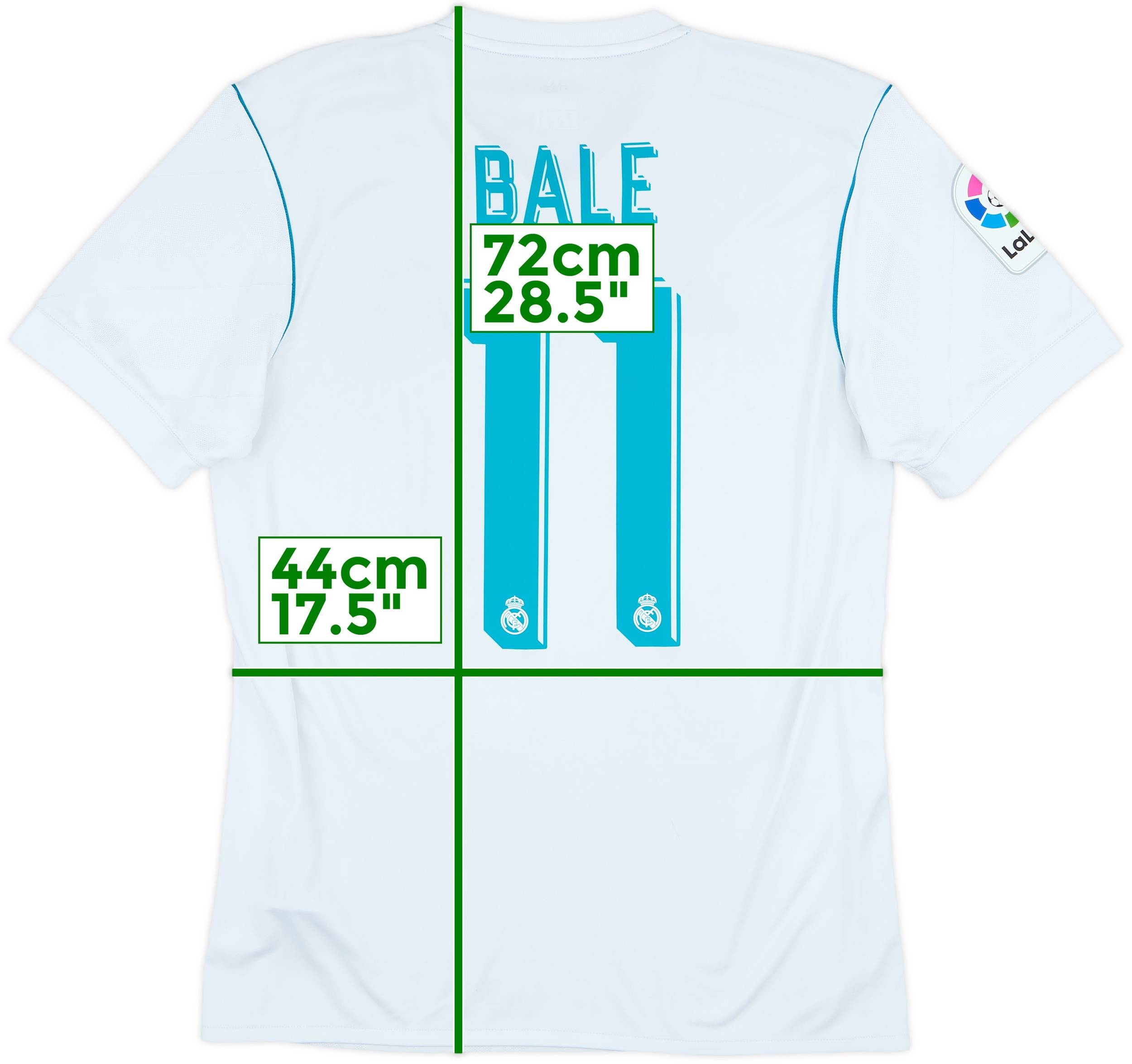 2017-18 Real Madrid Home Shirt Bale #11 - 5/10 - (S)