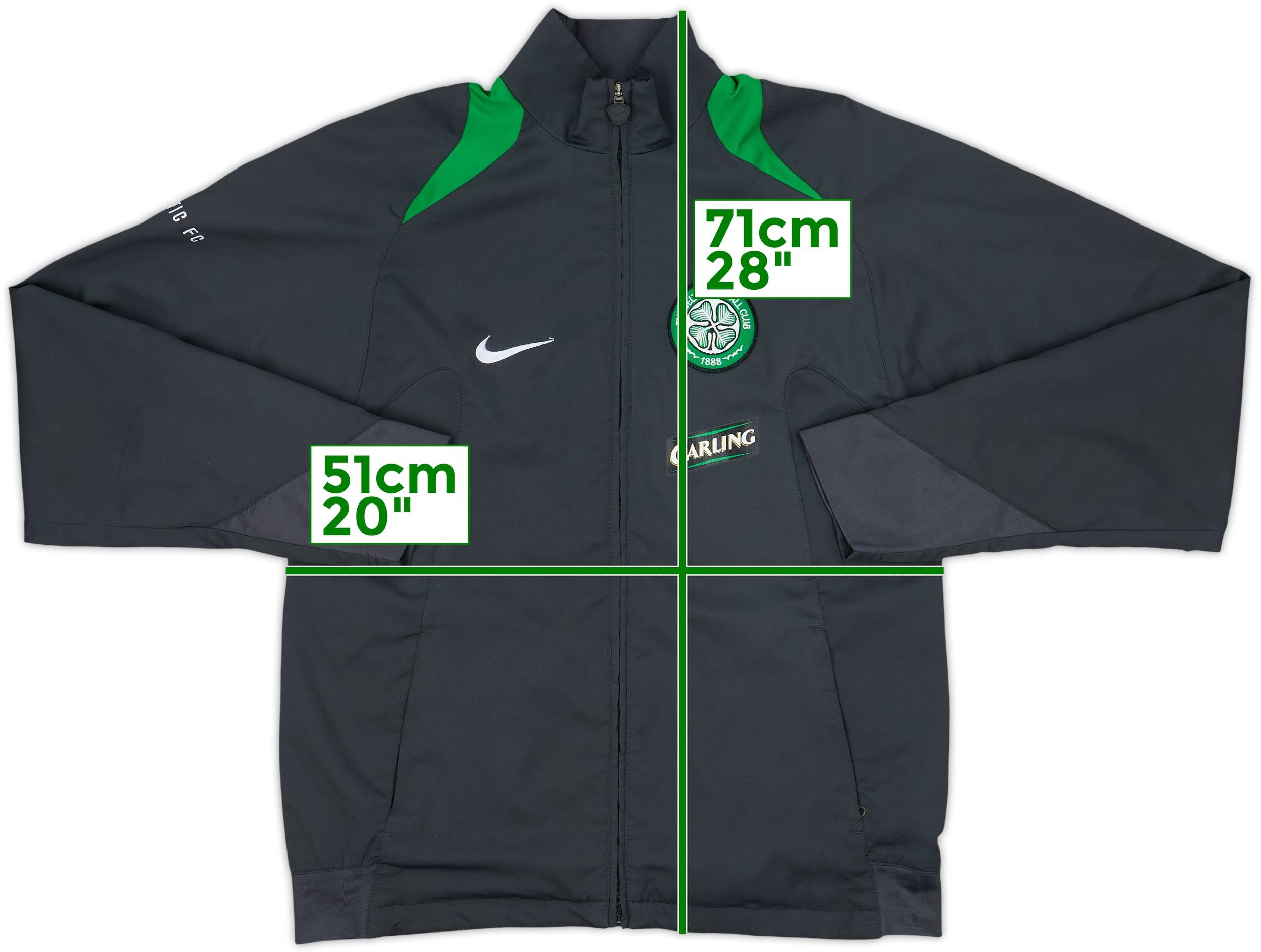2005-06 Celtic Nike Track Jacket - 8/10 - (S)