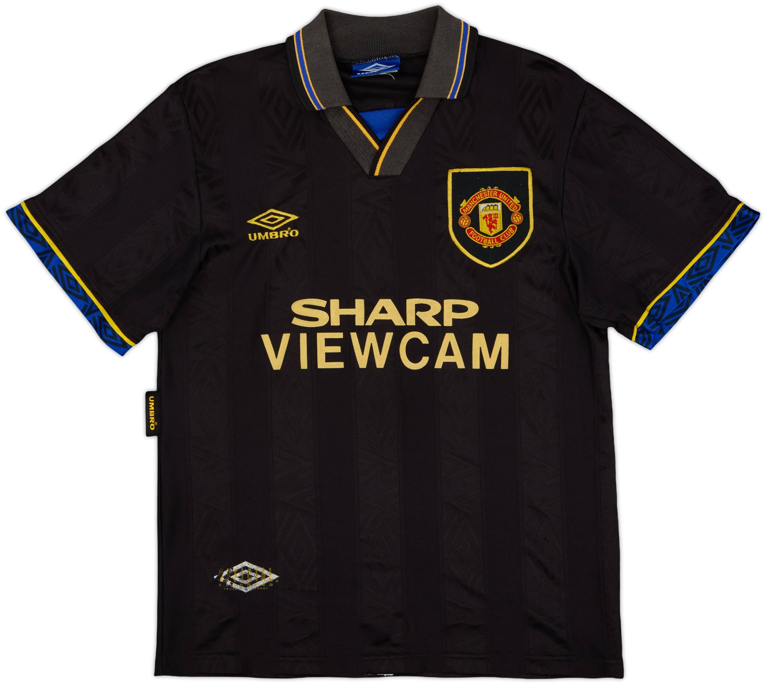 1993-95 Manchester United Away Shirt Cantona #7 - 8/10 - (S)