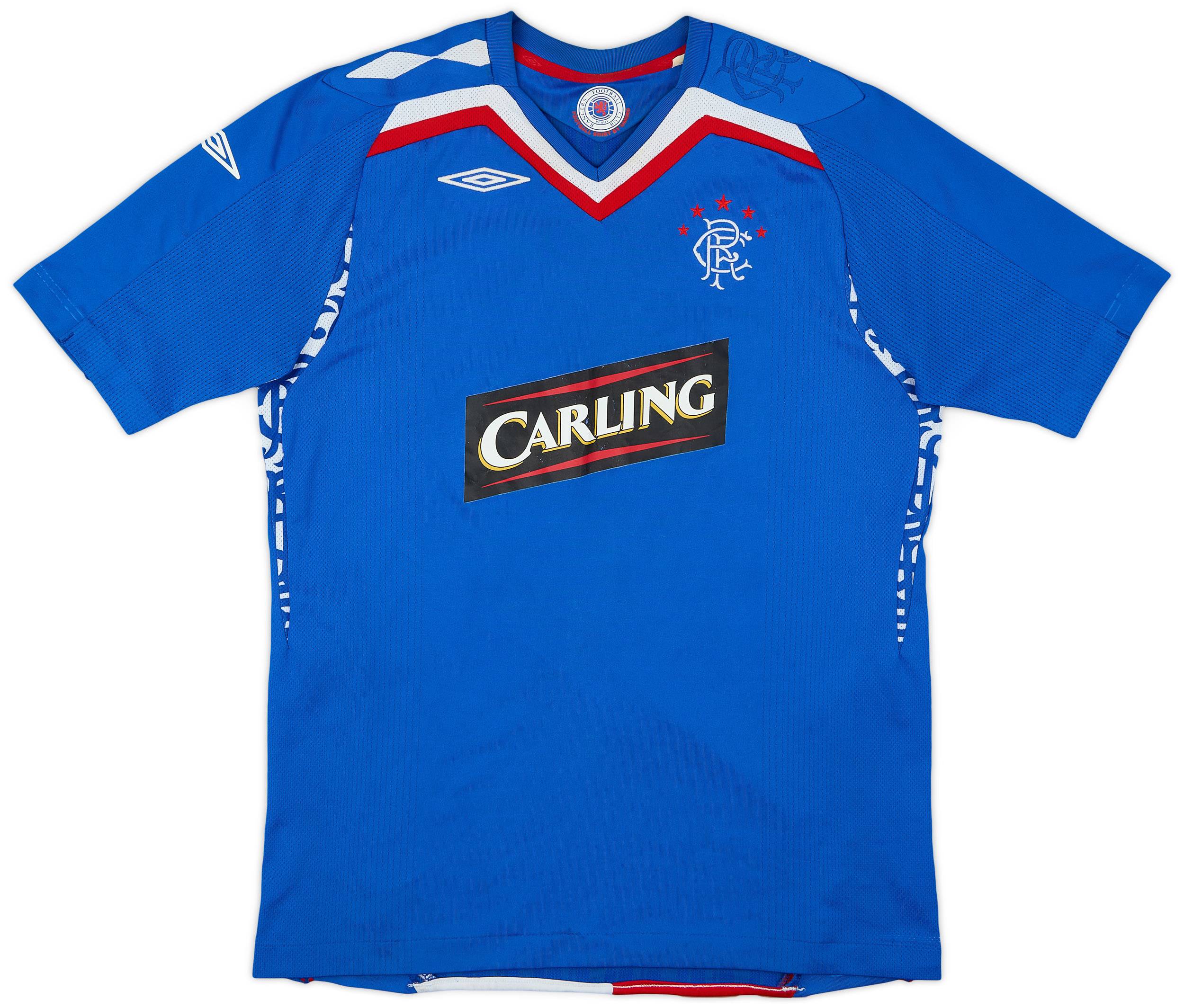 2007-08 Rangers Home Shirt - 6/10 - (XL.Boys)