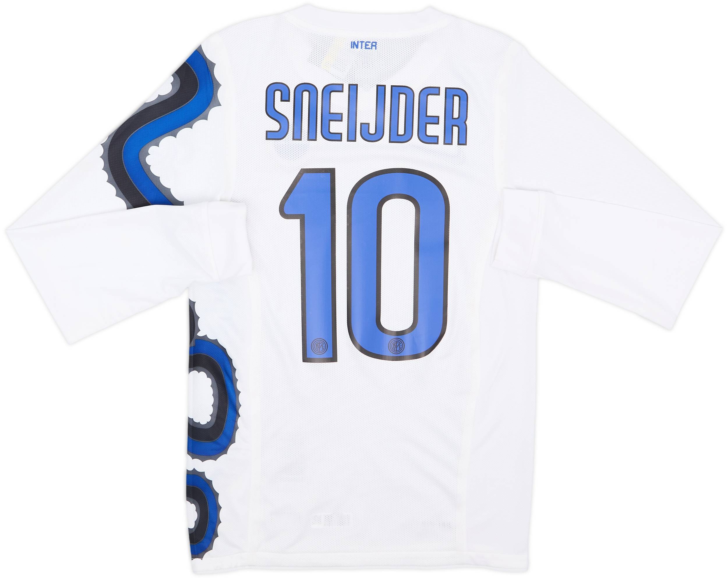 2010-11 Inter Milan Player Issue Away L/S Shirt Sneijder #10 (S)