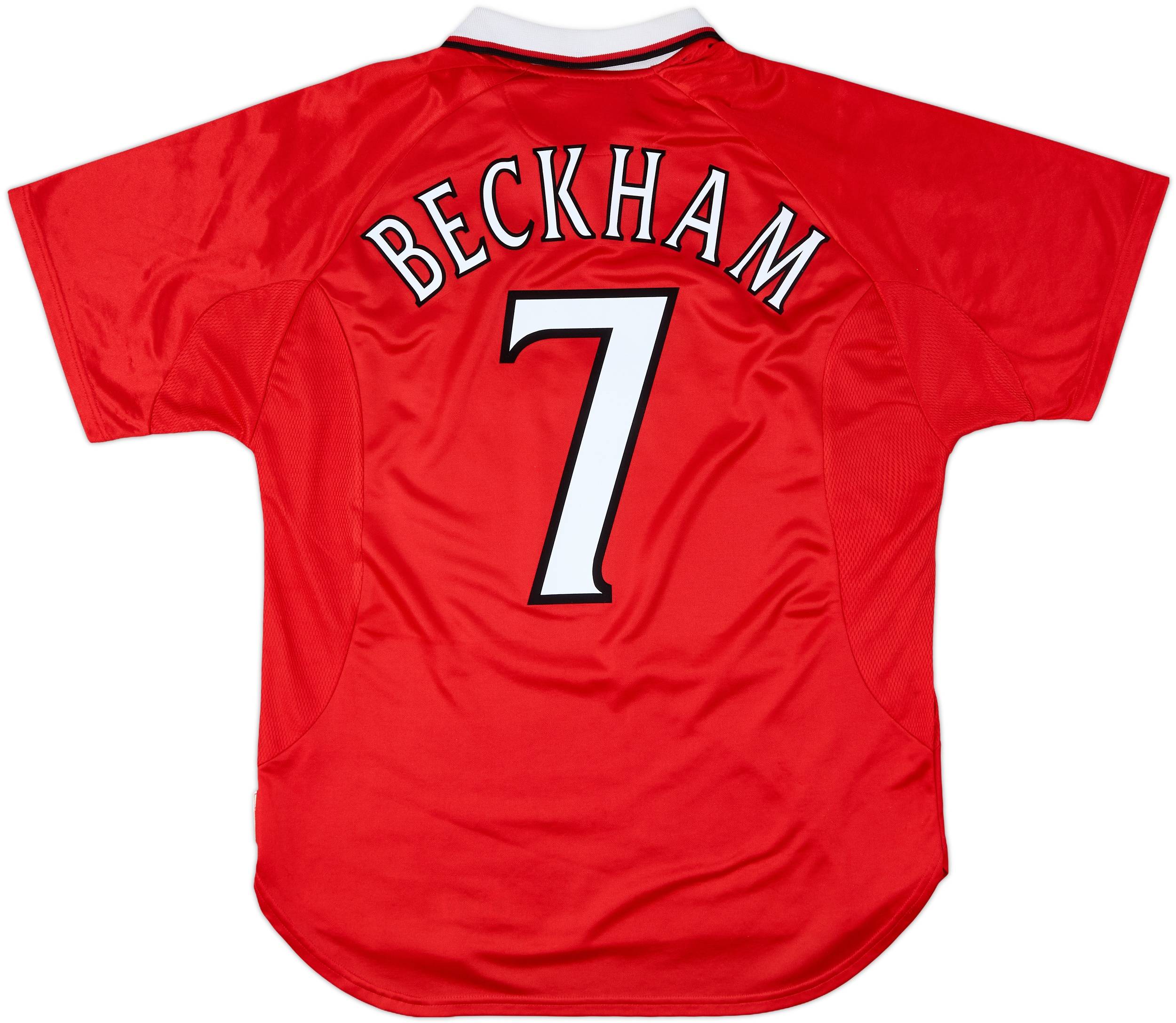 1999-00 Manchester United 'CL Winners' Shirt Beckham #7 - 8/10 - (L)