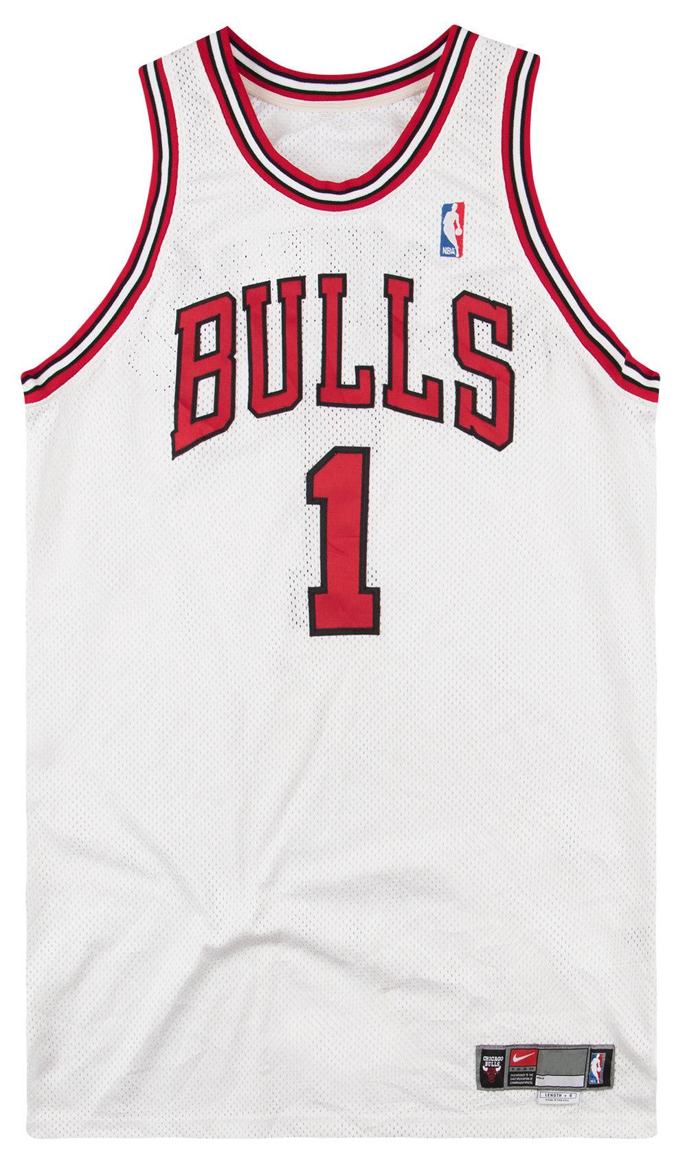 2002 03 Game Worn Chicago Bulls Crawford 1 Nike Jersey Home XL