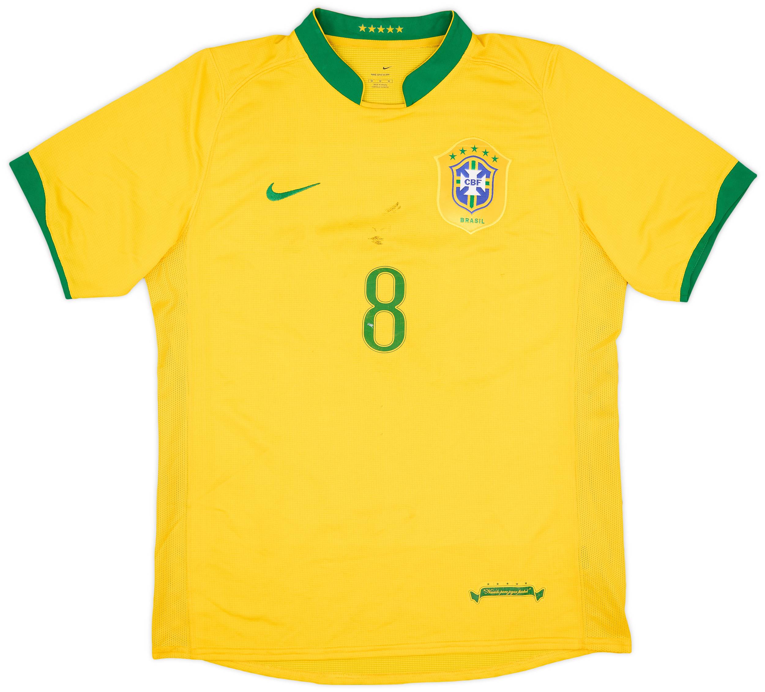 2006年 FIFAワールドカップ・ブラジル代表KAKA背番号8公式ユニフォーム 2006 BRAZIL (CBF) TEAM SIGNED KAKA #8 FIFA WORLD CUP MATCH