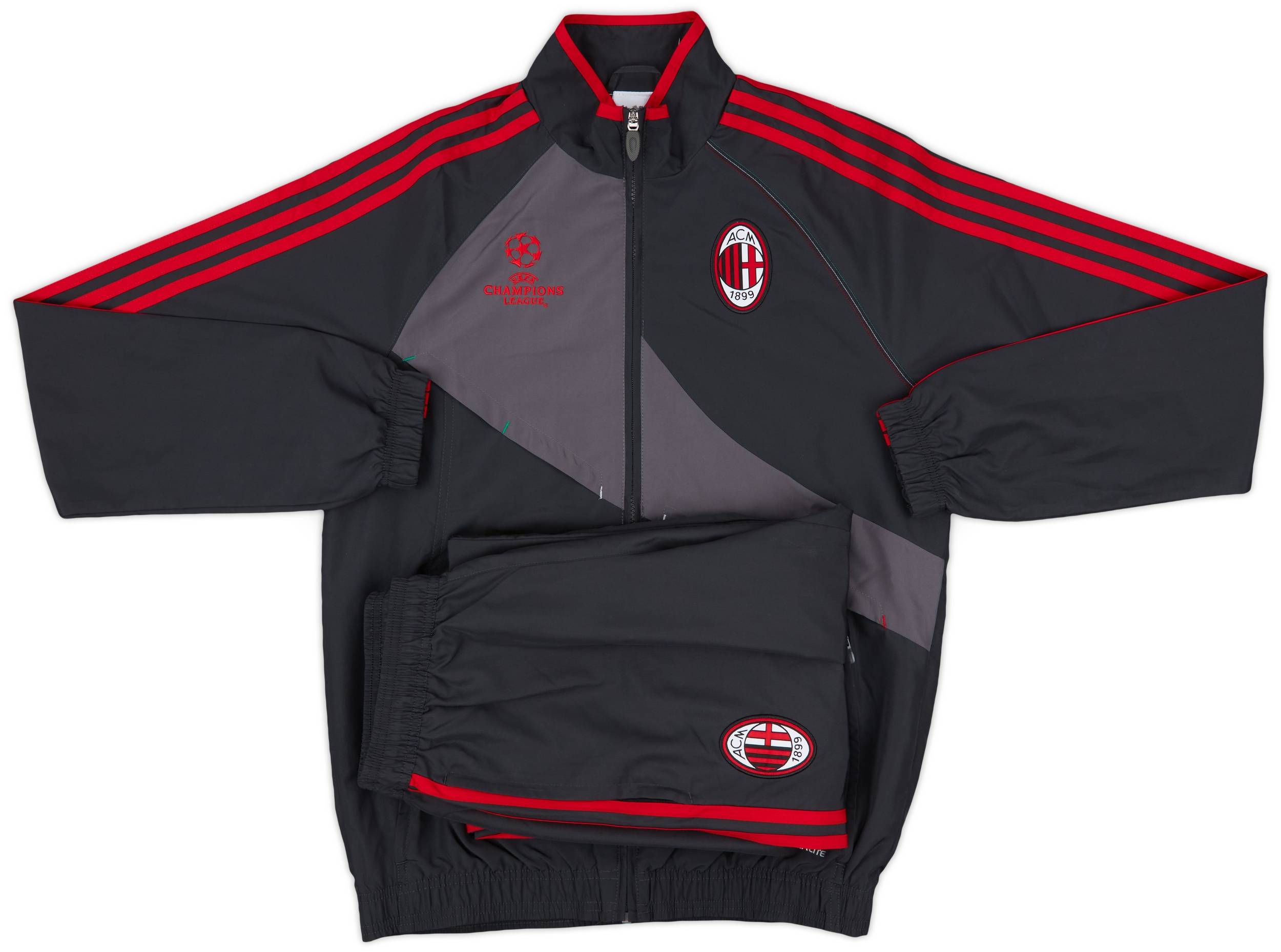 2012-13 AC Milan adidas Full Tracksuit - 9/10 - (S)