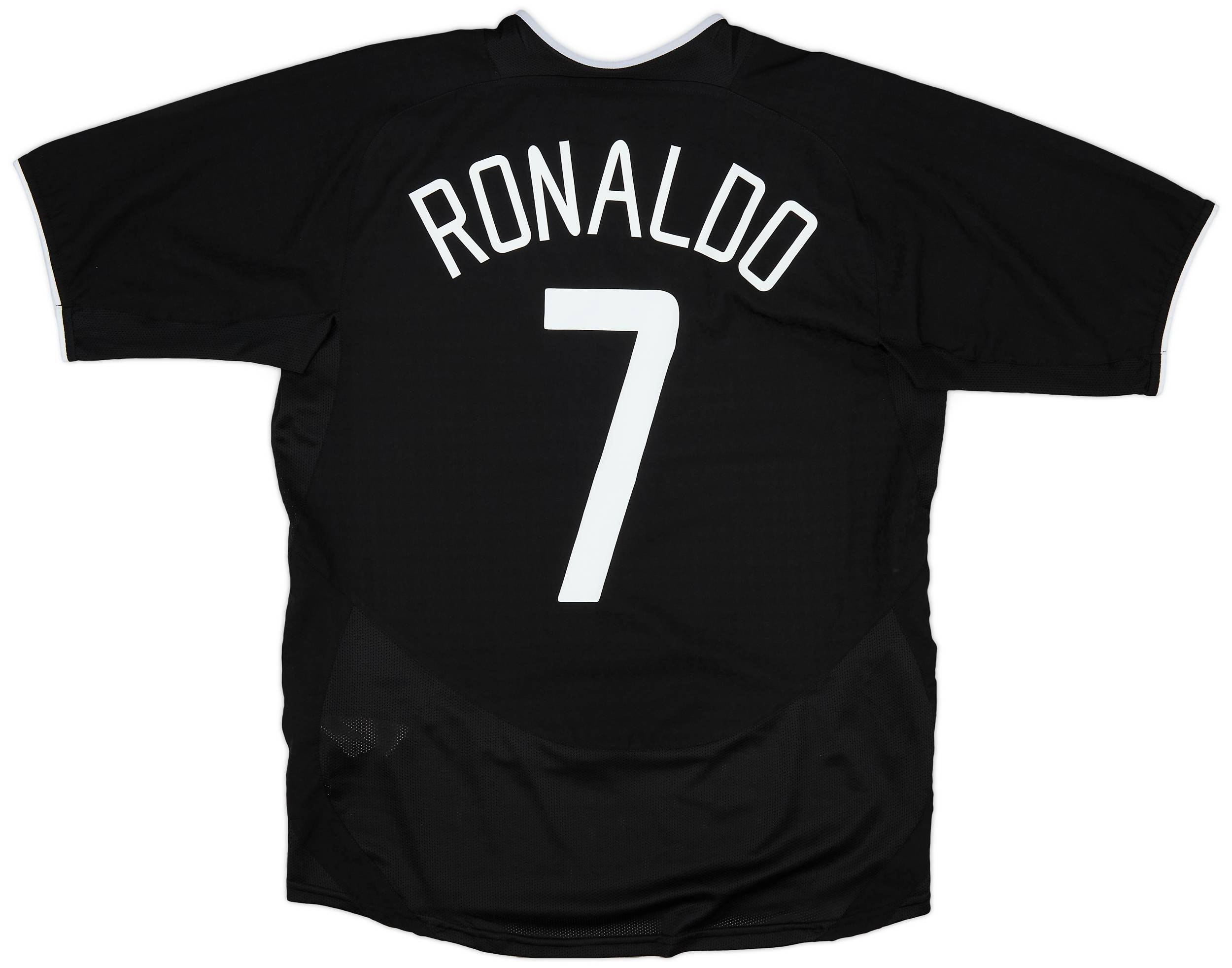 【正規03-05ManchesterUnited away Ronaldo#7】 2003-05 Manchester United Away Shirt Ronaldo #7 - 5/10 - (M)