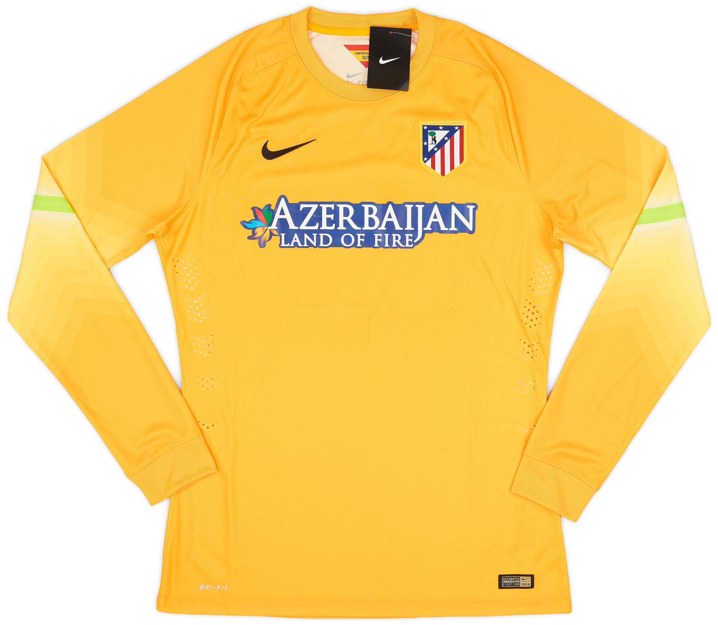 2014-15 Atletico Madrid Player Issue GK Shirt (L)