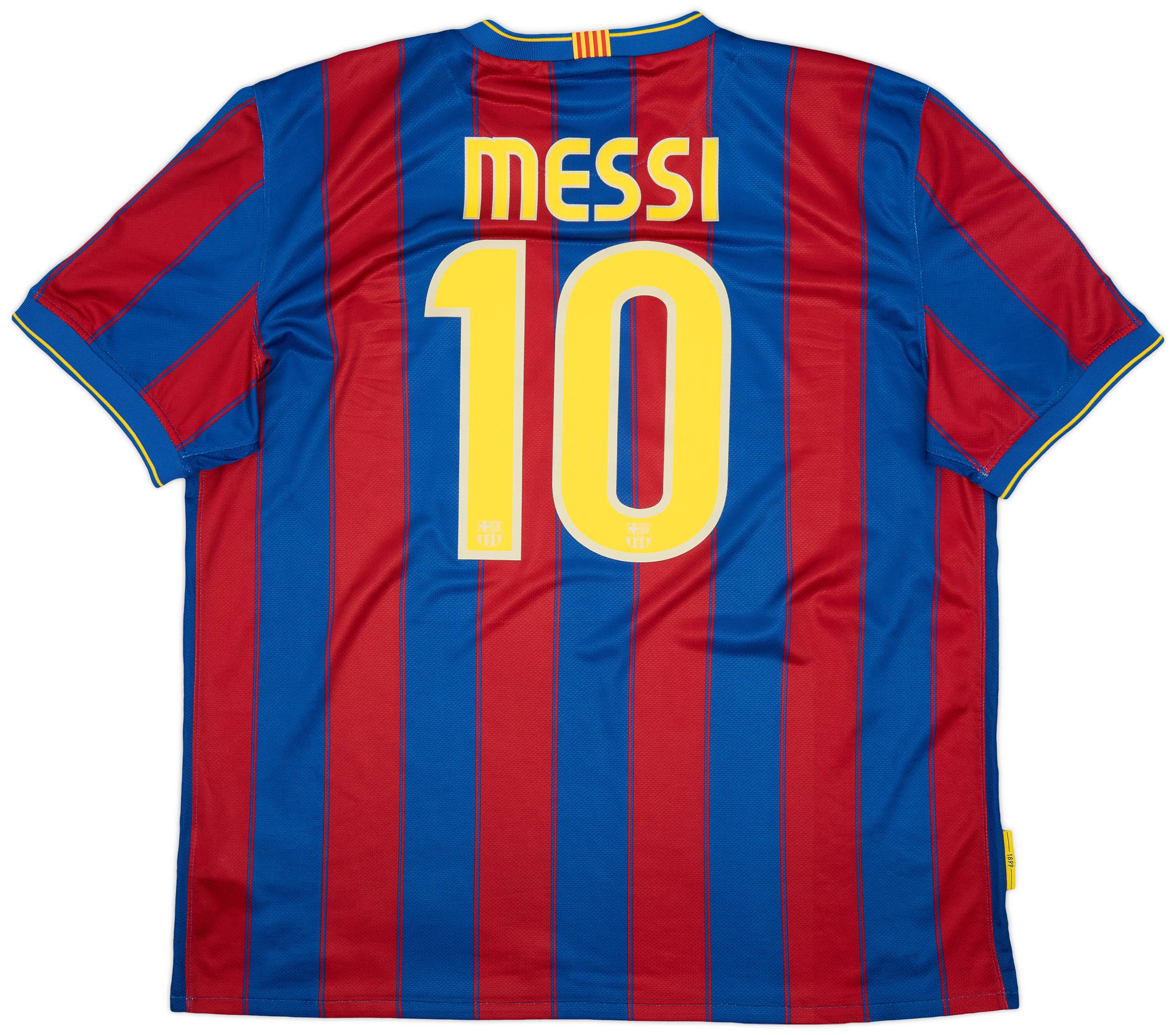 2009-10 Barcelona Home Shirt Messi #10 - 8/10 - (XXL)